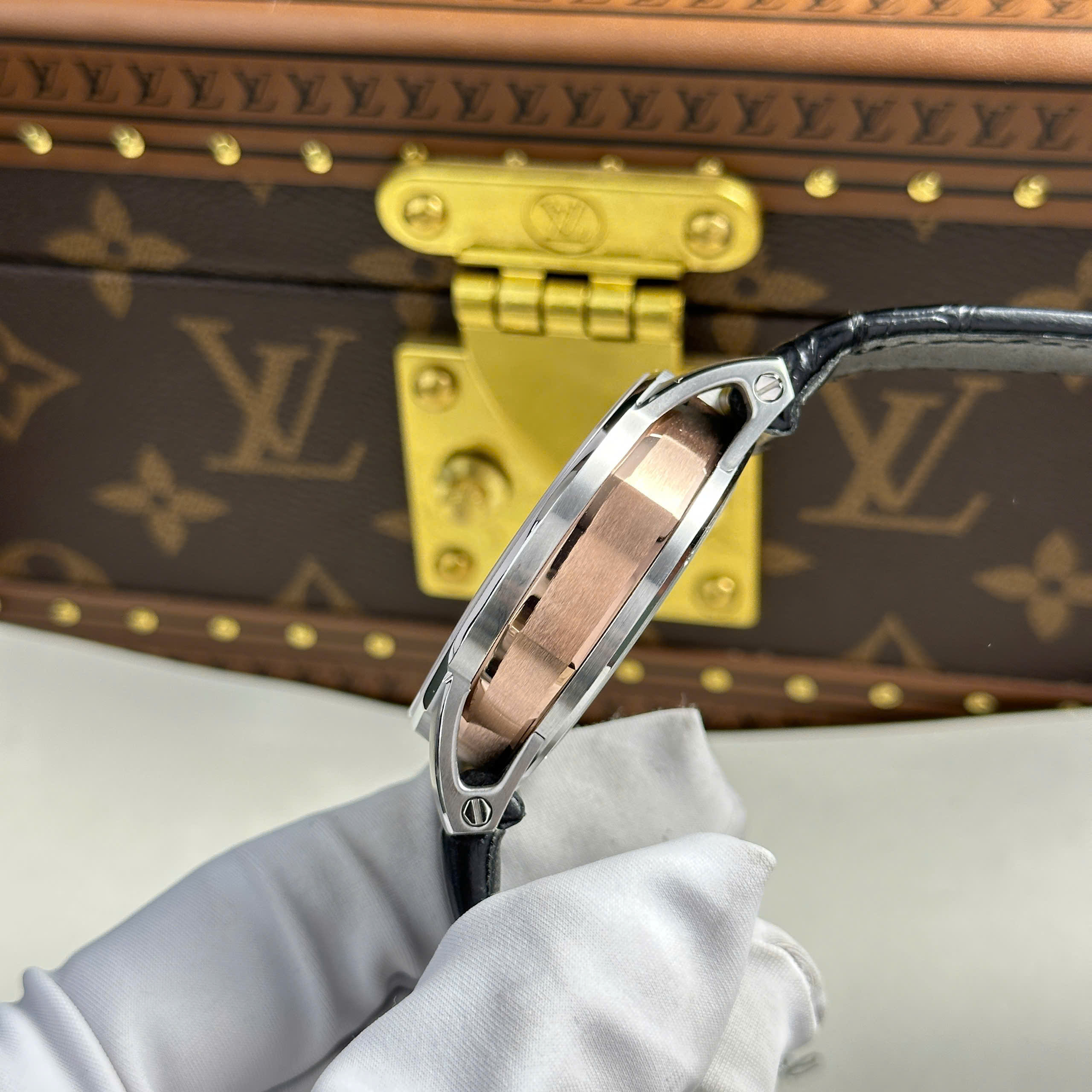 Audemars Piguet 26600 Tourbillon Openworked Imitation Luxury Watch Skeleton Dial Black Leather Strap 41mm (3)