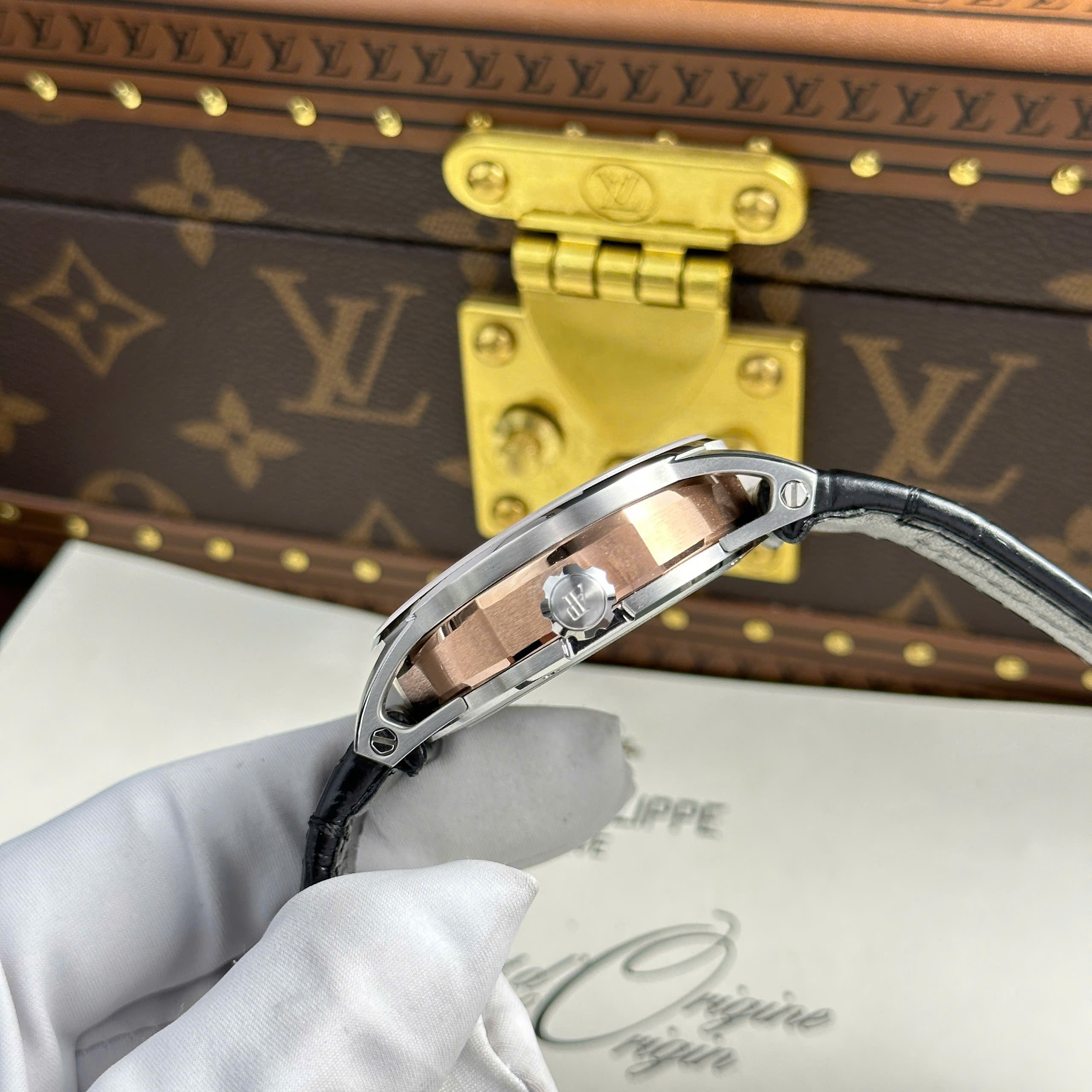 Audemars Piguet 26600 Tourbillon Openworked Imitation Luxury Watch Skeleton Dial Black Leather Strap 41mm (4)