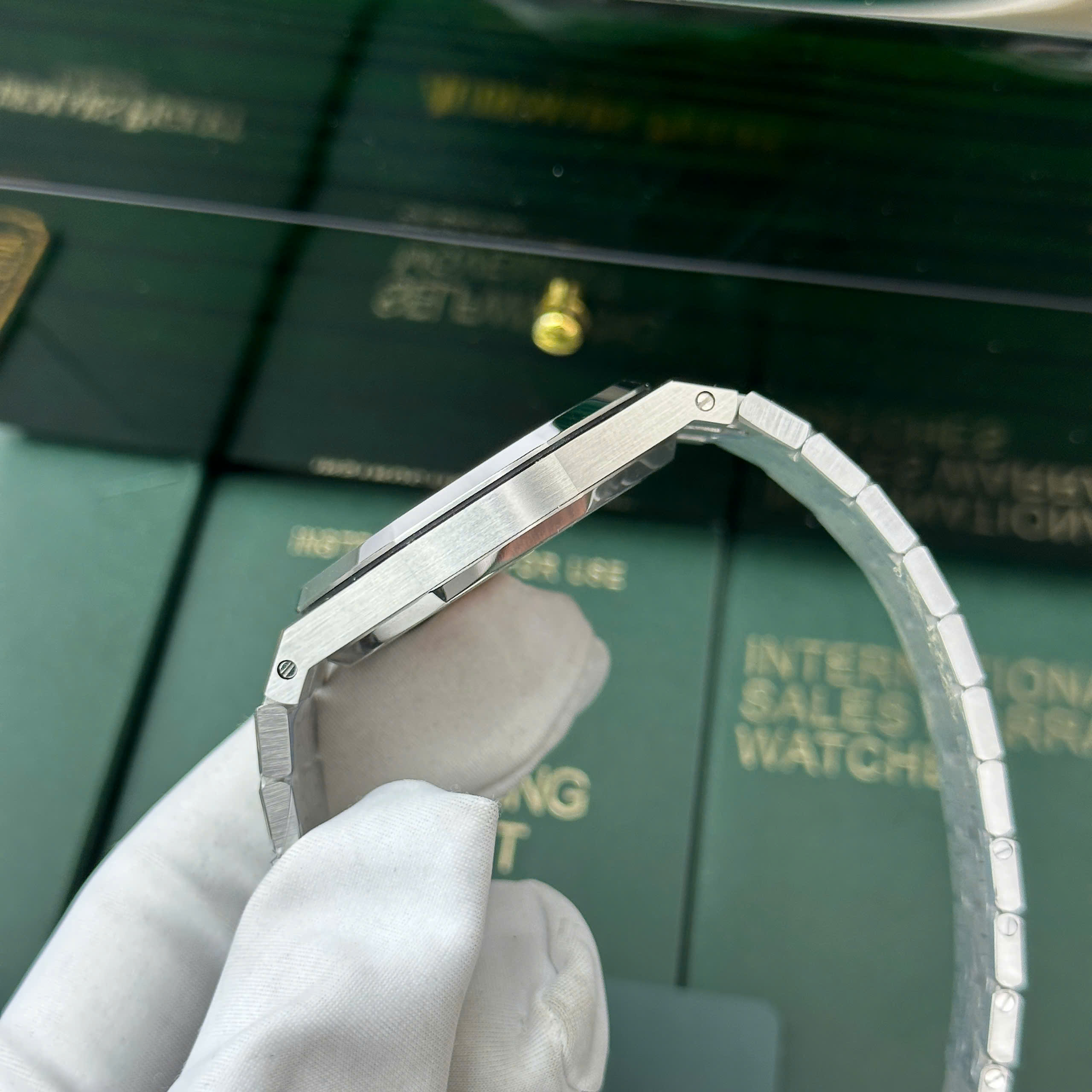 Audemars Piguet Imitation Watch Royal Oak Jumbo Extra-thin 15202 Yellow Dial Stainless Steel IP Factory 39mm (5)