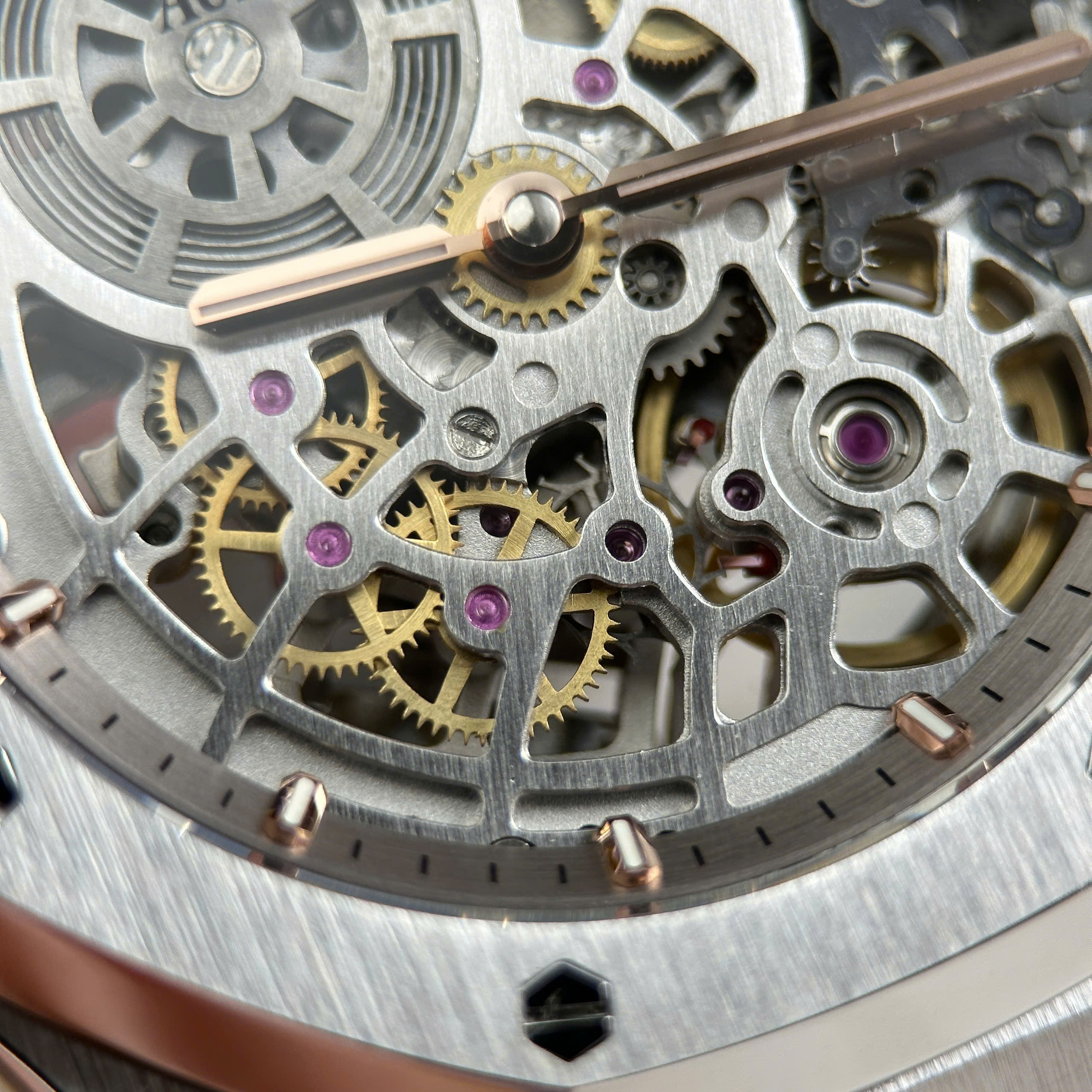 Audemars Piguet Replica 11 Royal Oak Jumbo Extra-thin Openworked 16204 Skeleton Dial Stainless Steel ZF Factory 39mm (10)