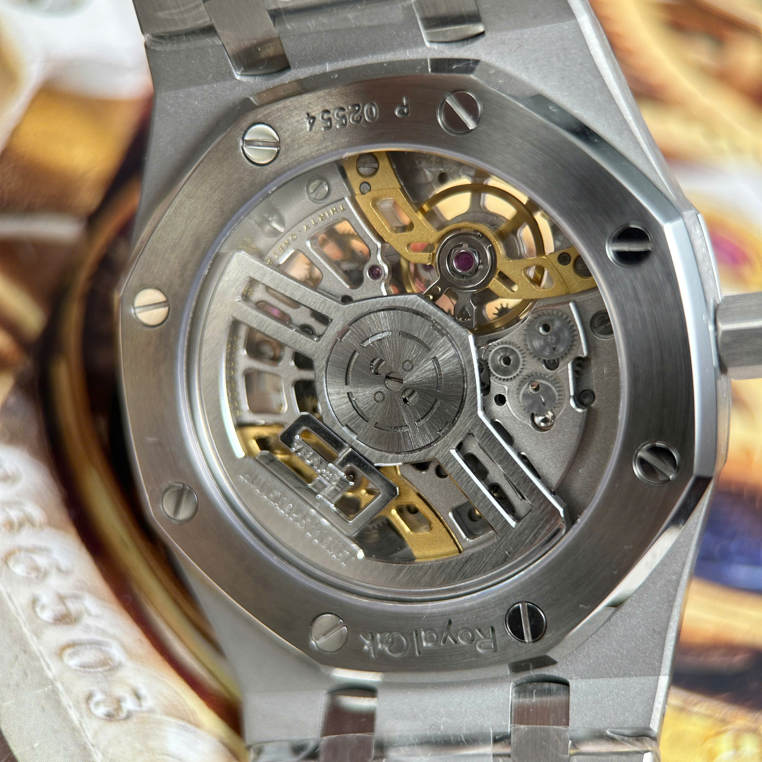 Audemars Piguet Replica 11 Royal Oak Jumbo Extra-thin Openworked 16204 Skeleton Dial Stainless Steel ZF Factory 39mm (6)