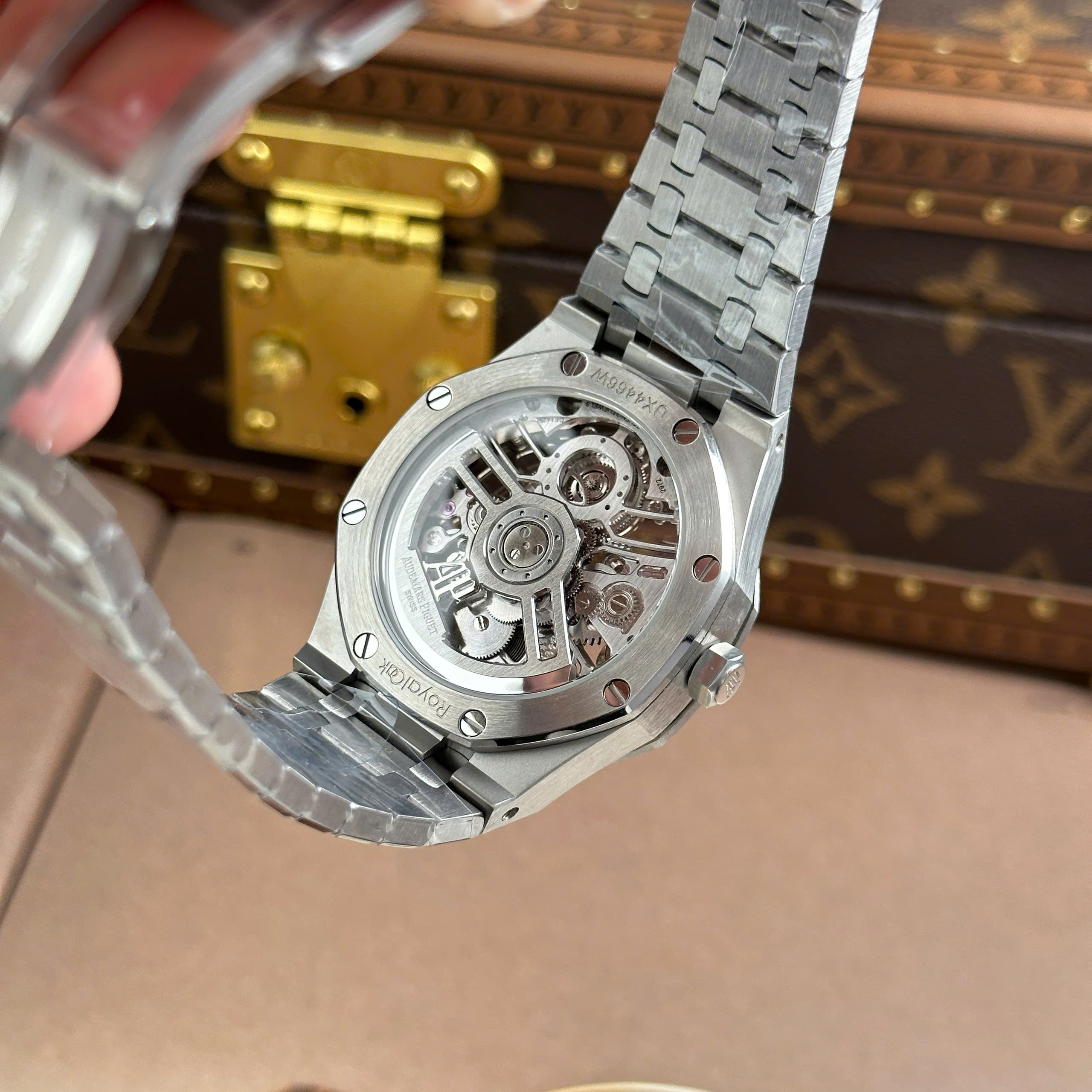 Audemars Piguet Royal Oak 26735 Imitation Luxury Watch Black Skeleton Dial Tourbillon 41mm (1)