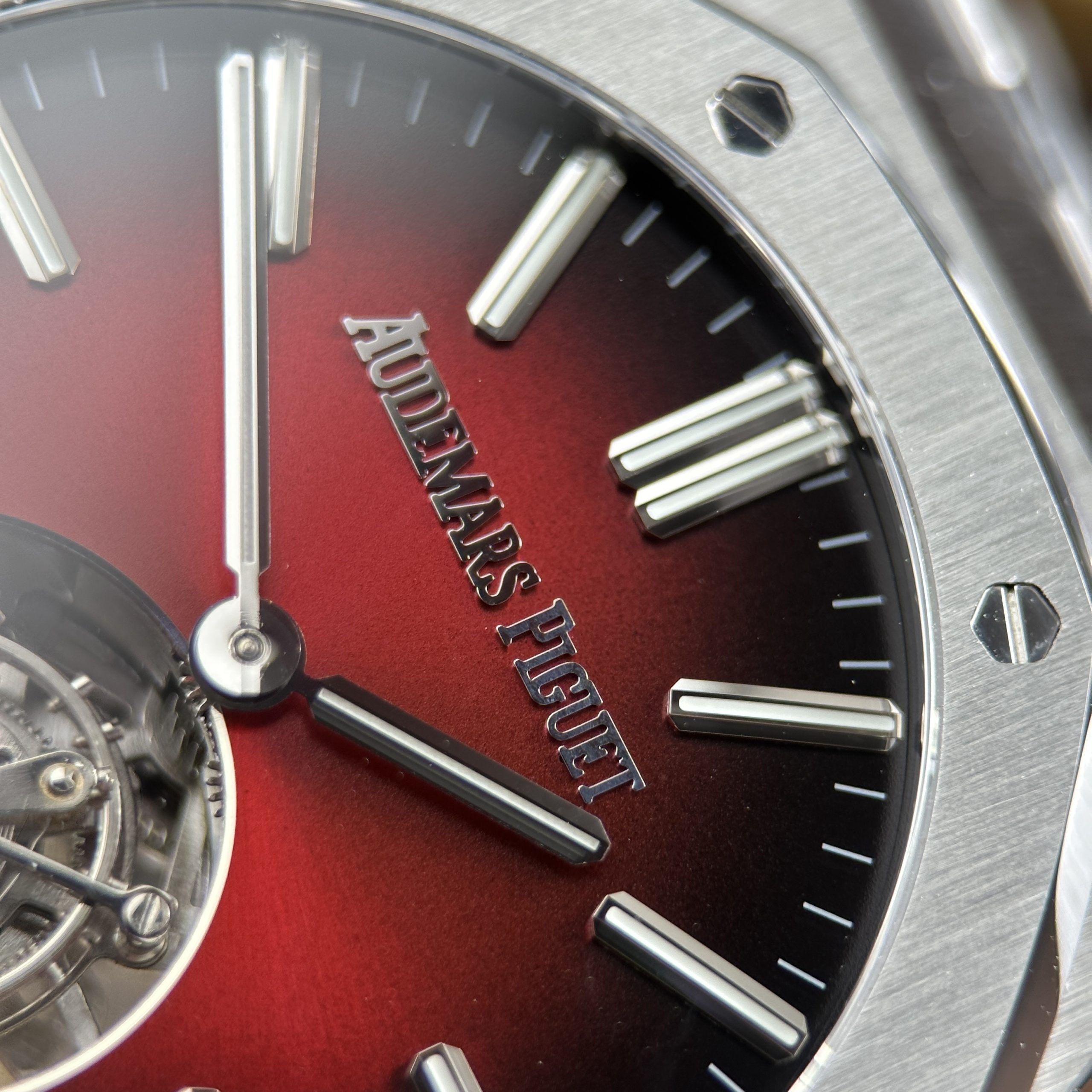 Audemars Piguet Royal Oak Flying Tourbillon 26530 Imitation Watch Red Dial BBS Factory 41mm (7)