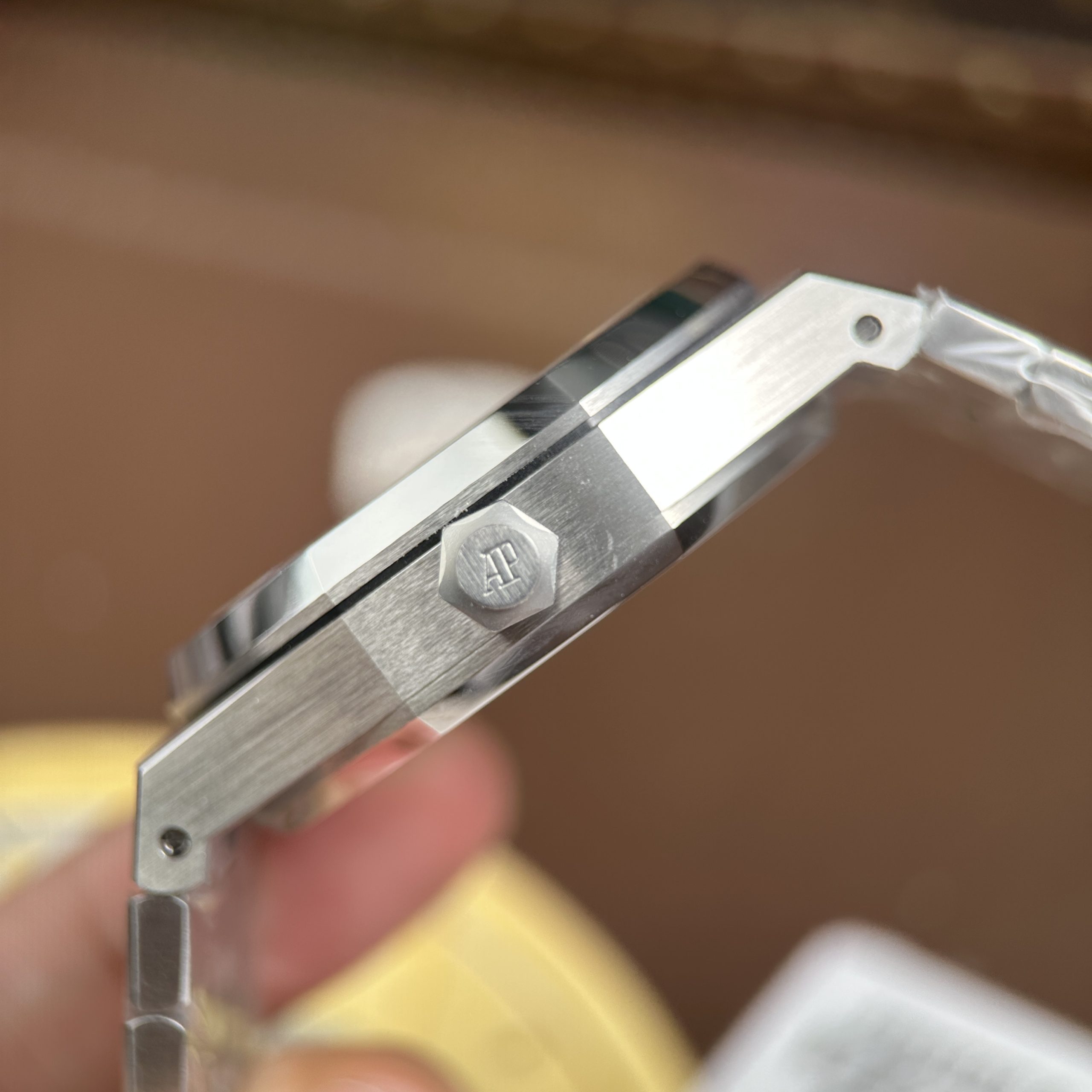 Audemars Piguet Royal Oak Flying Tourbillon 26730 Imitation Watch Rhinestone Bezel Grey Dial BBS Factory 41mm (5)