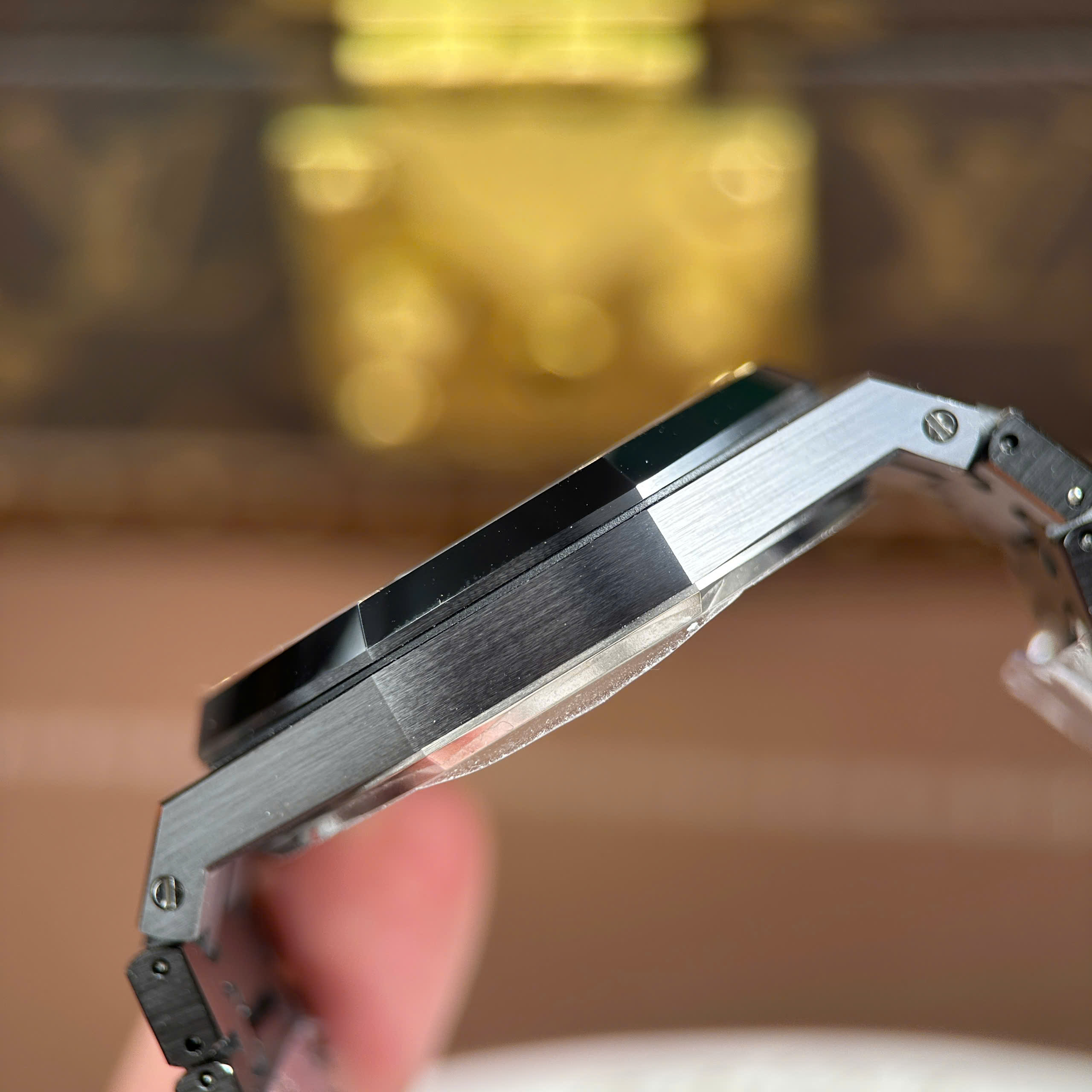 Audemars Piguet Royal Oak Openworked 15407 Best Replica Watch Black Ceramic Case Skeleton Dial THB Factory 41mm (4)