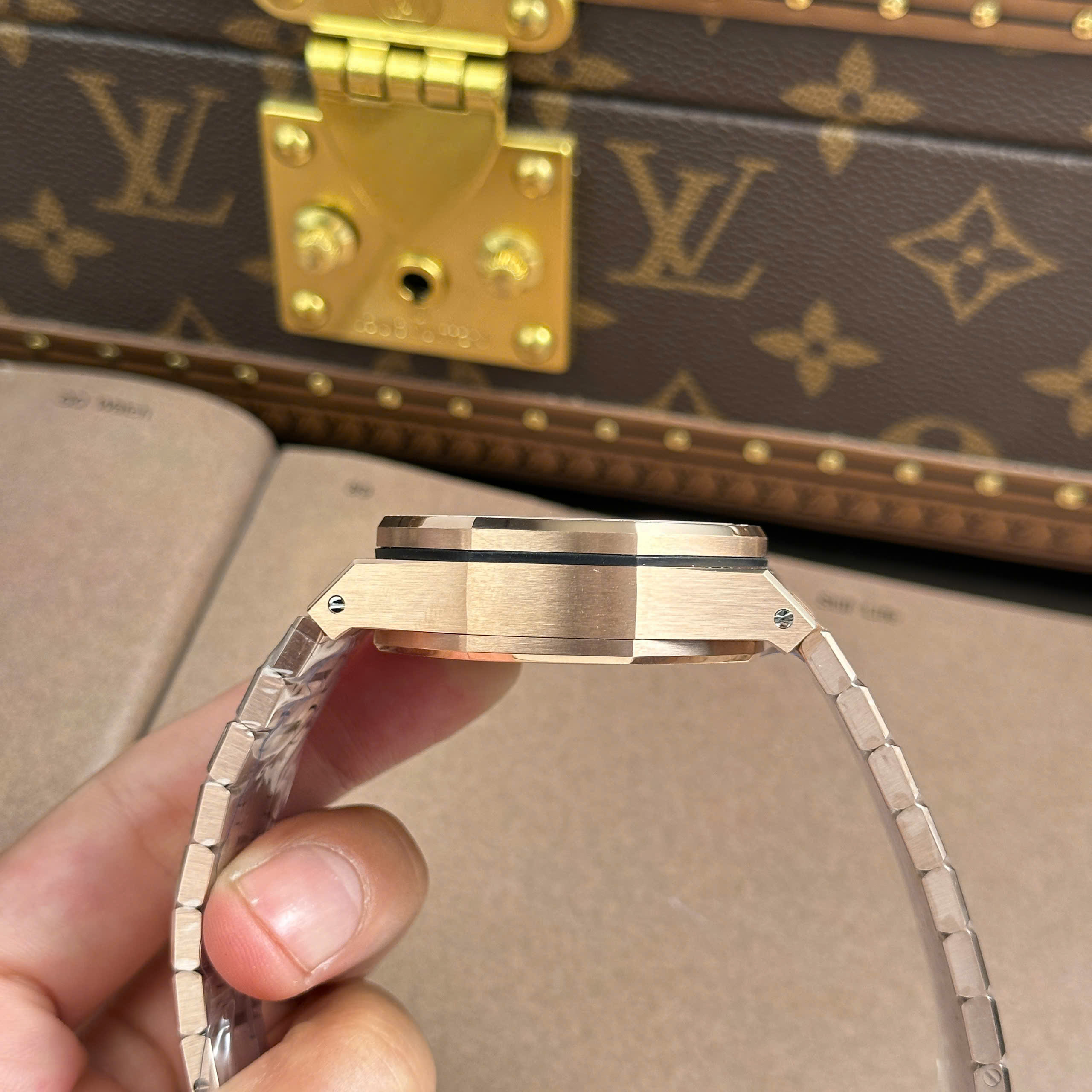 Audemars Piguet Royal Oak Tourbillon 26735 Best Quality Replica Watch Rose Gold Plate Skeleton Dial 41mm (4)