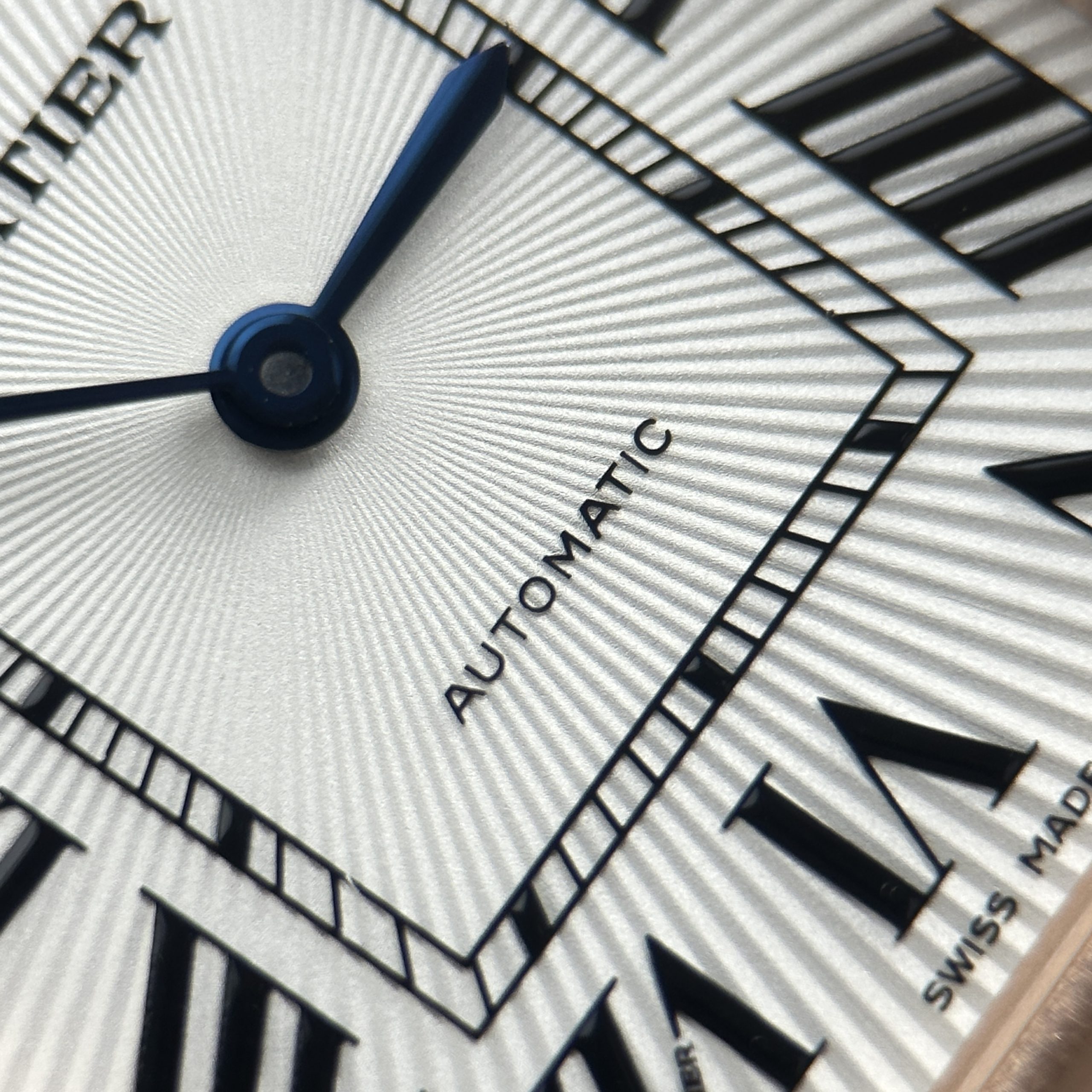 Cartier Tank Louis XL Best Replica Watch Rose Gold Plate White Dial Leather Strap Automatic 27.8 x 38 (6)