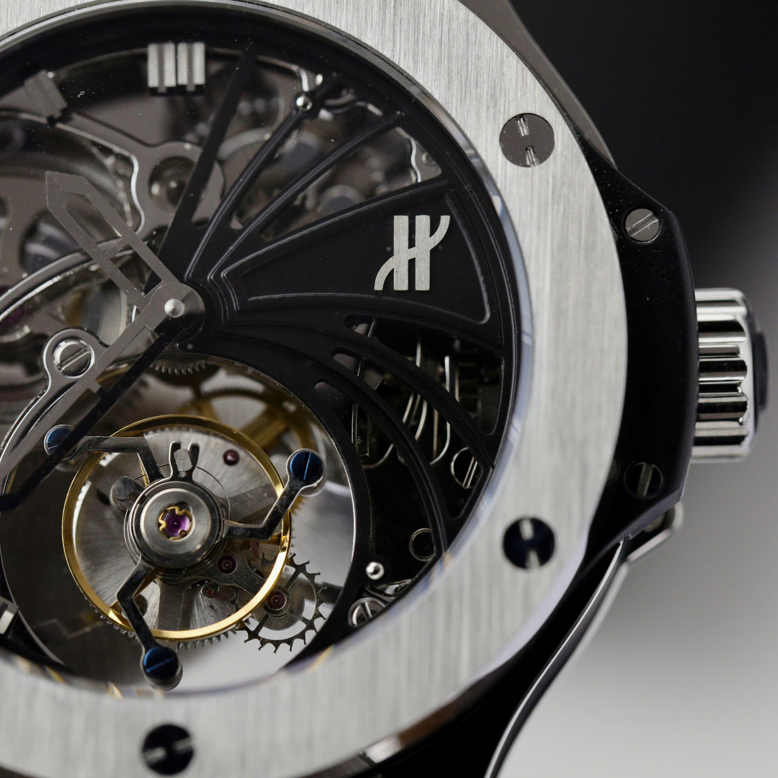 Hublot Big Bang Tourbillon Luxury Imitaiton Watch Skeleton Dial Titanium Case Rubber Strap 44mm (6)