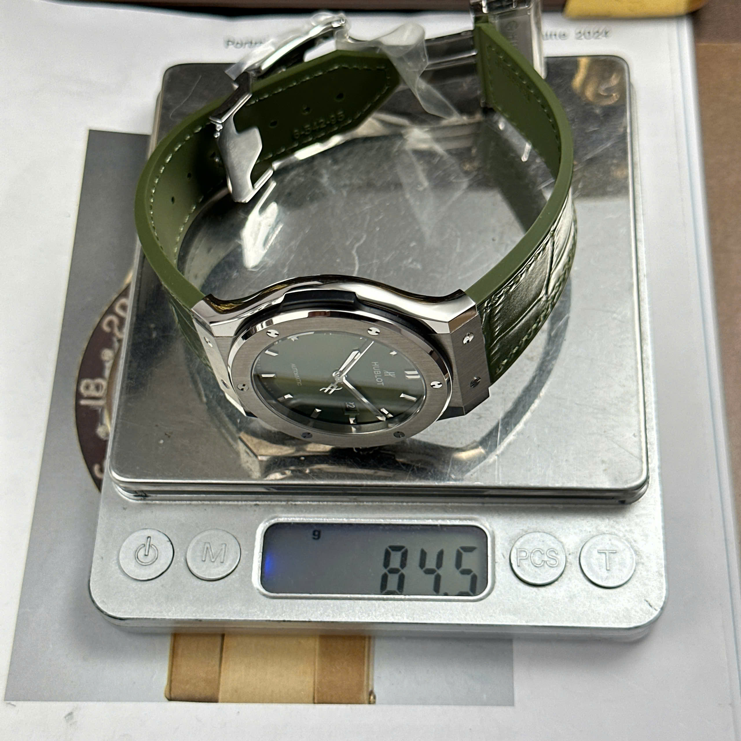 Hublot Classic Fusion Best Imitation Watch Green Dial Titanium Case JJZ Factory 42mm (11)