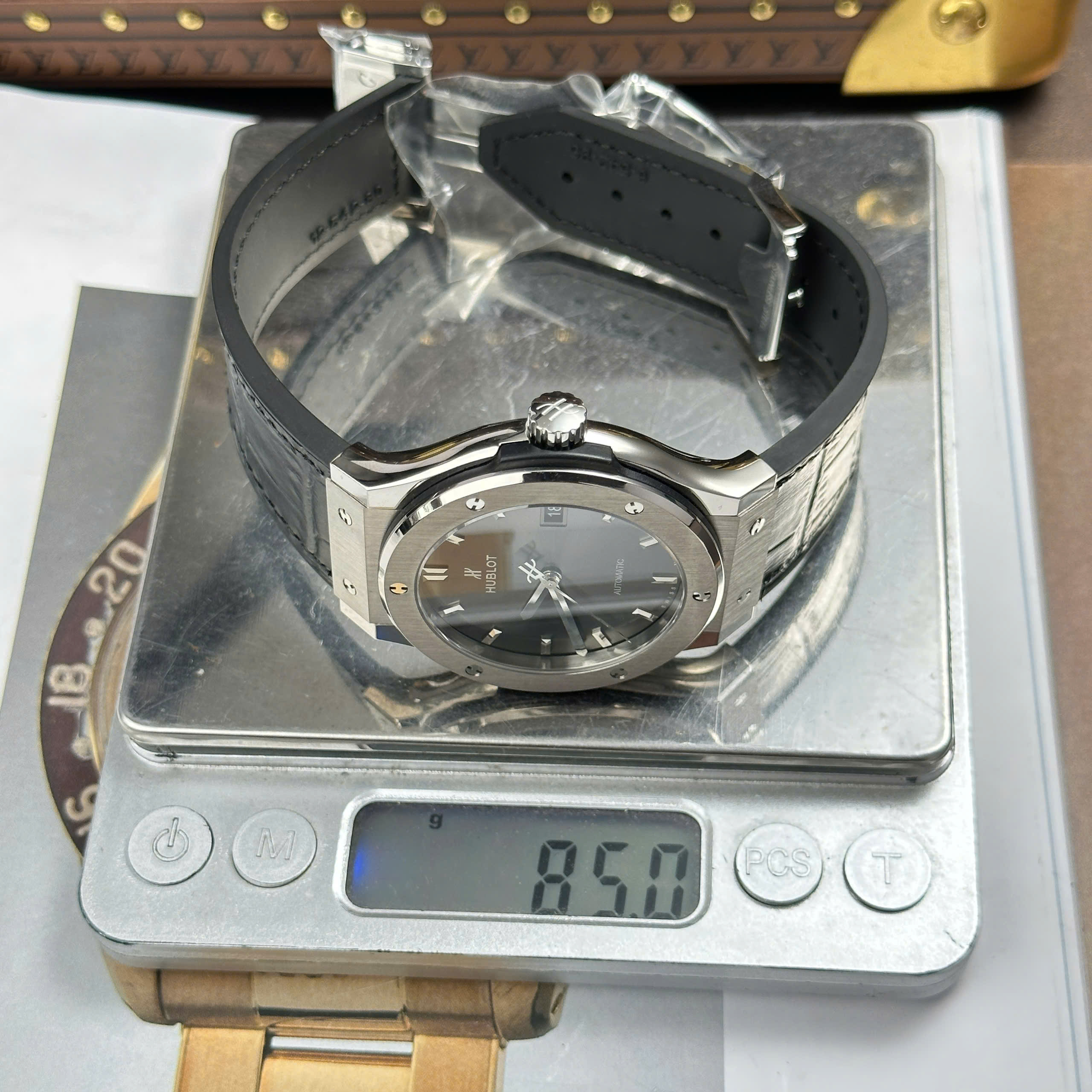 Hublot Classic Fusion Best Quality Replica Watch Titanium Case Grey Dial Rubber Strap JJZ Factory 42mm (12)