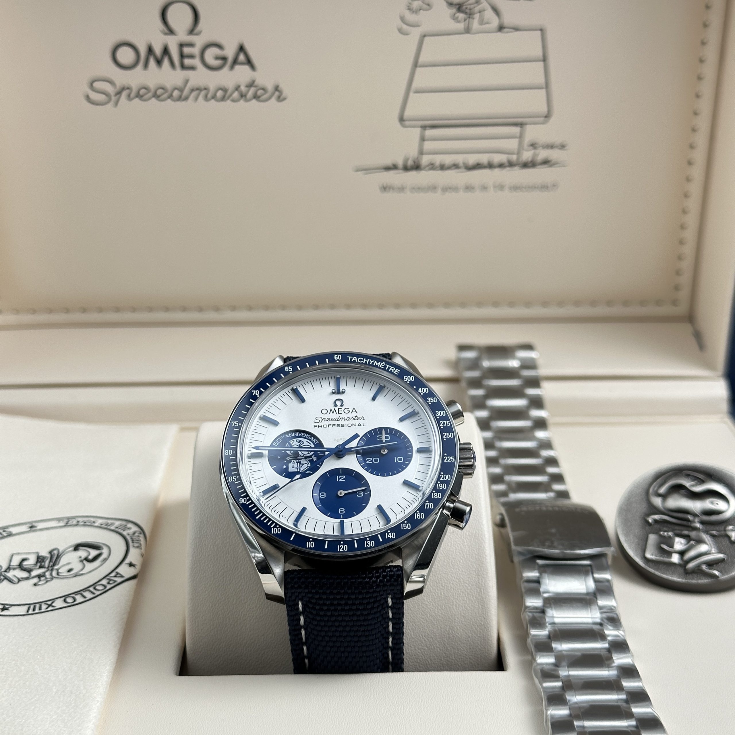 Omega Speedmaster Replica Watch Silver Snoopy 50th Anniversary New Version 2025 42mm (12)