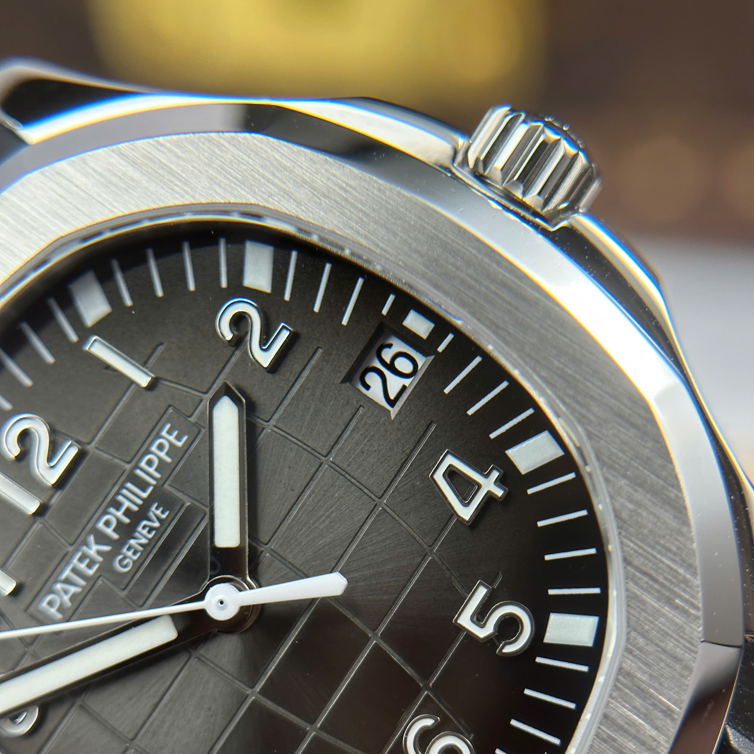 Patek Philippe Aquanaut 5167A Imitaiton Watch Grey Dial Black Rubber Strap BBF Factory 40mm (8)