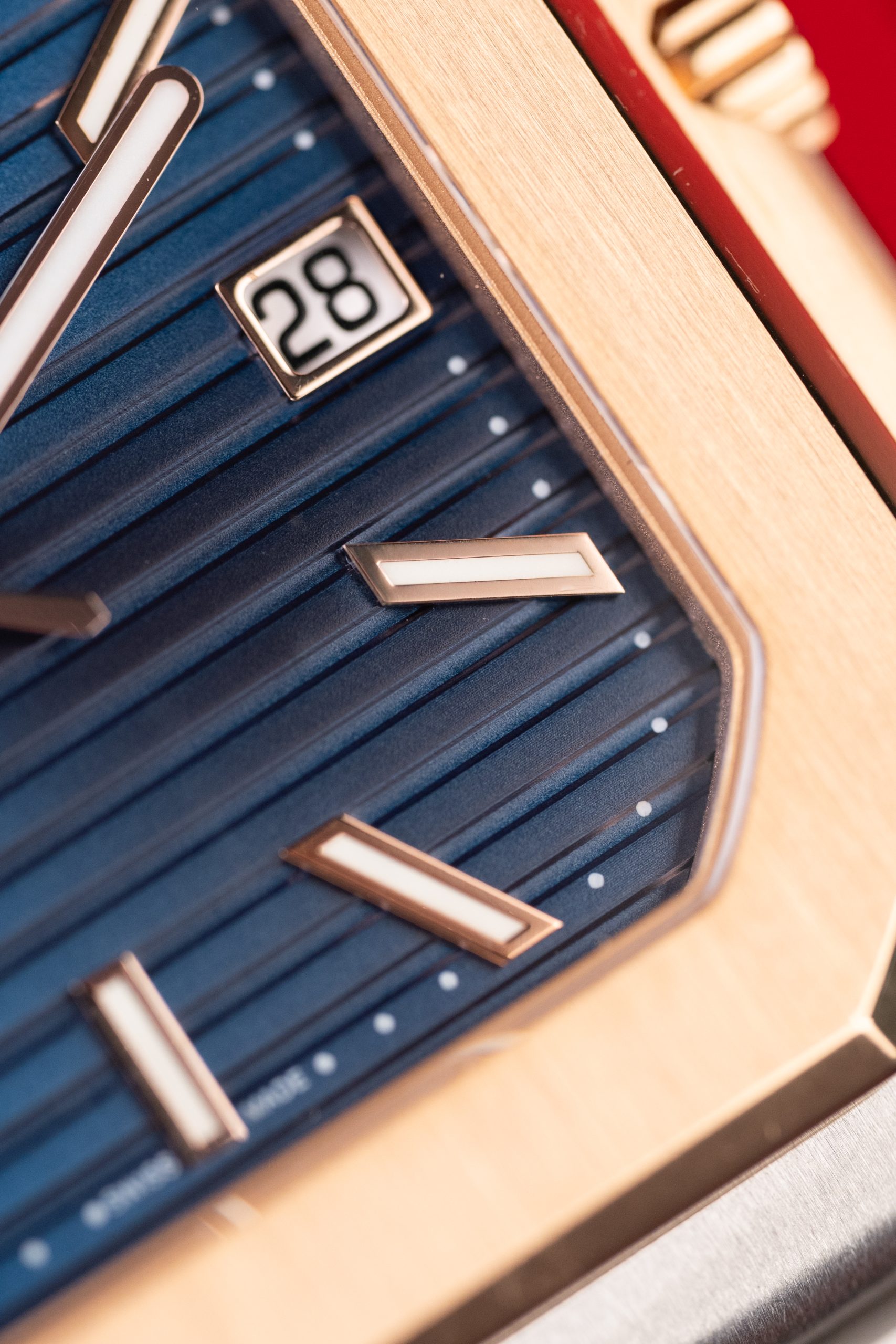 Patek Philippe Cubitus 5821 Imitaiton Watch Rose Gold Plate Blue Dial Custom Factory 45mm (12)