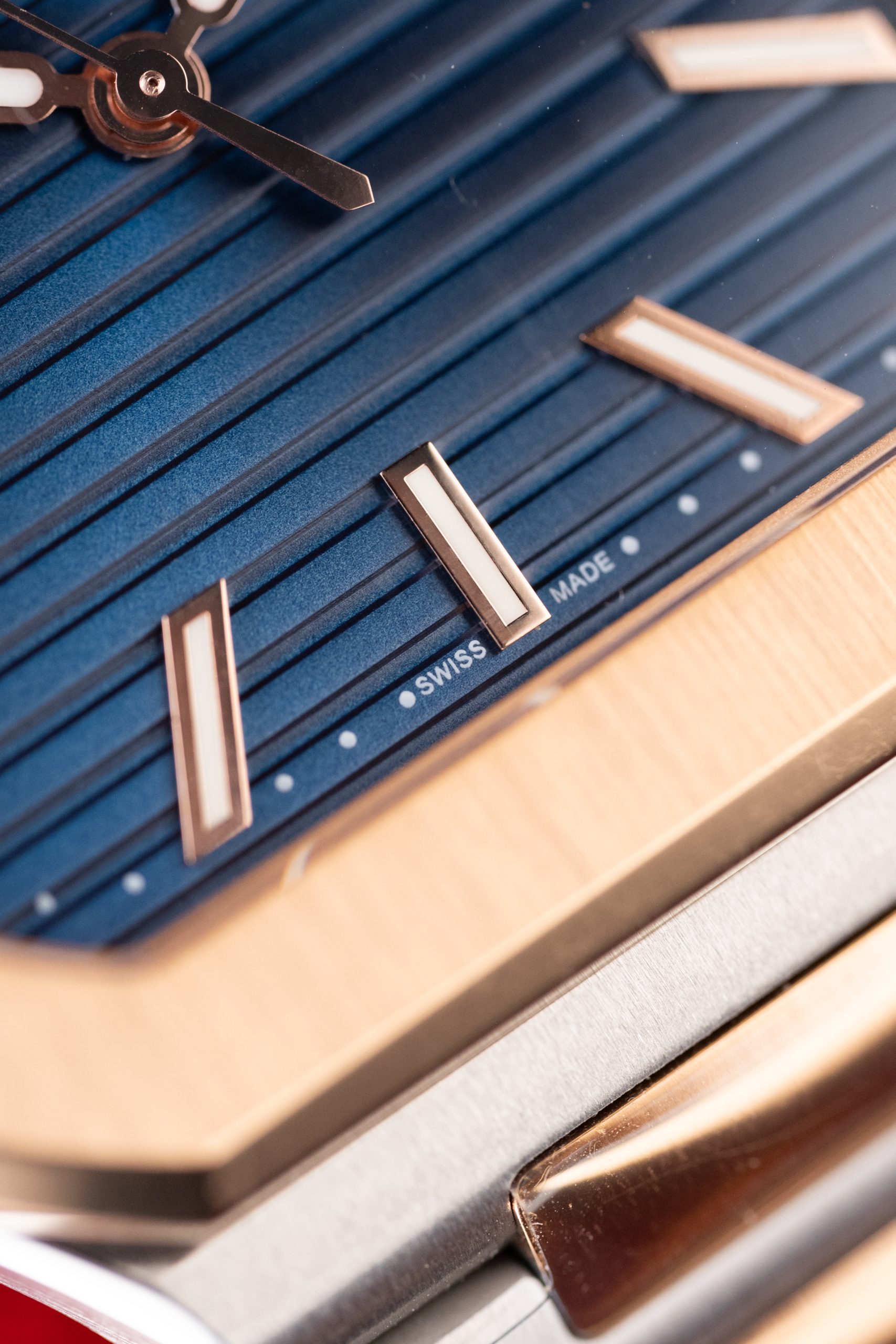 Patek Philippe Cubitus 5821 Imitaiton Watch Rose Gold Plate Blue Dial Custom Factory 45mm (15)