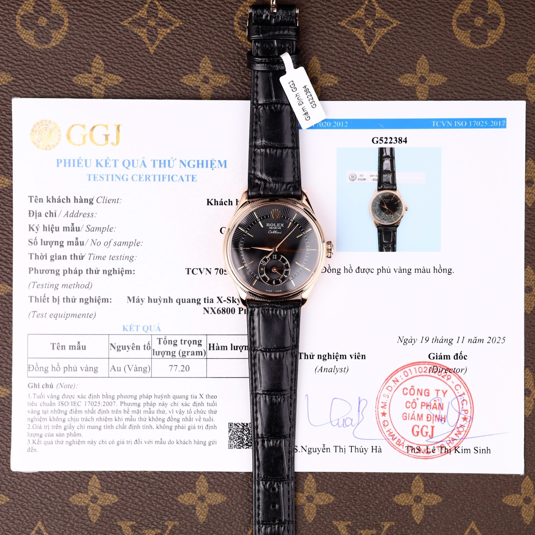 Rolex Cellini Dual Time 39mm Rose Gold 50525 Imitation Watch 18K Gold Wrapped Brown Chocolate Dial Leather Strap KZ Factory 39mm (1)