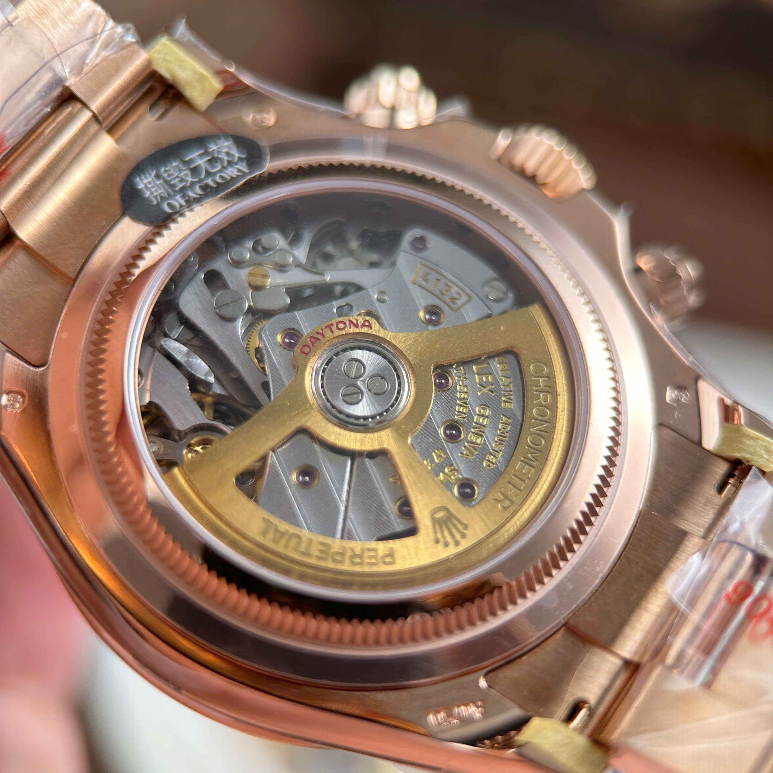 Rolex Cosmograph Daytona “Le Mans” 126525LN Imitaiton Watch Rose Gold Plate Black Dial Gain Weight QF Factory 40mm (4)