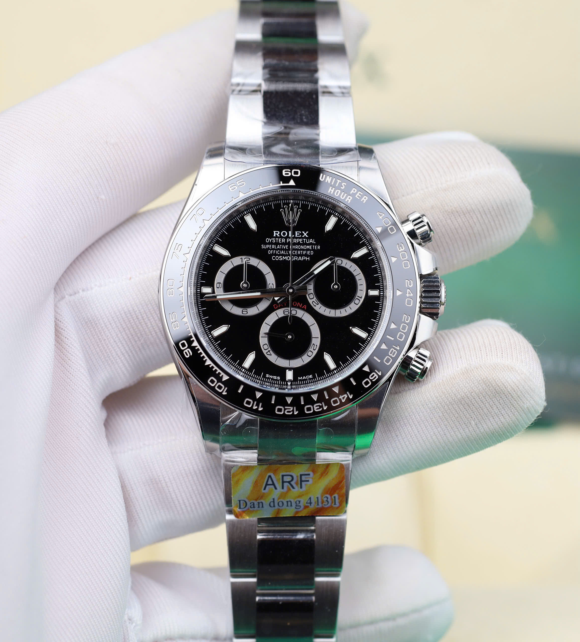 Rolex Daytona 116500LN '' Godzilla '' Imitation Watch Black Dial Automatic AR Factory 40mm (1)