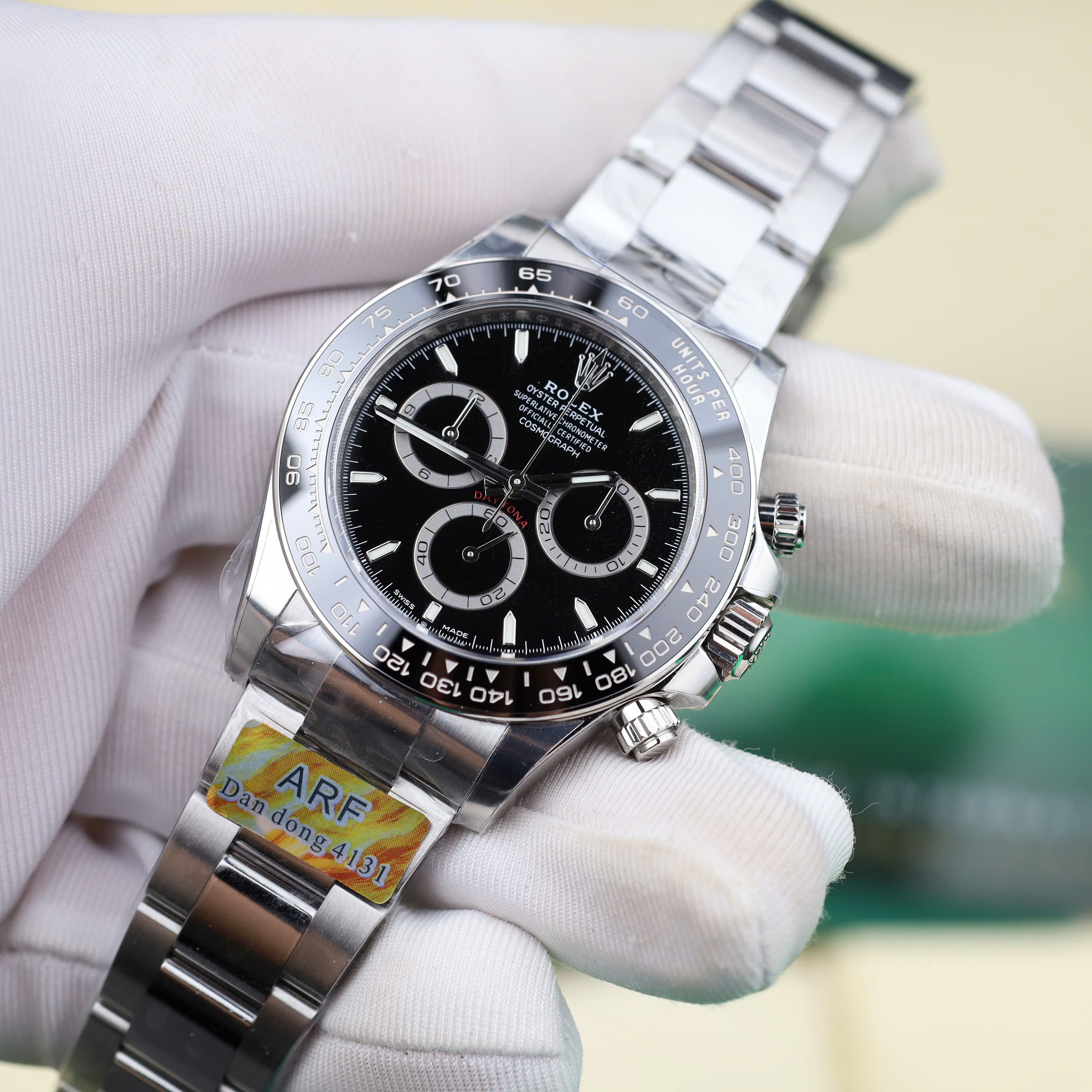 Rolex Daytona 116500LN '' Godzilla '' Imitation Watch Black Dial Automatic AR Factory 40mm (12)