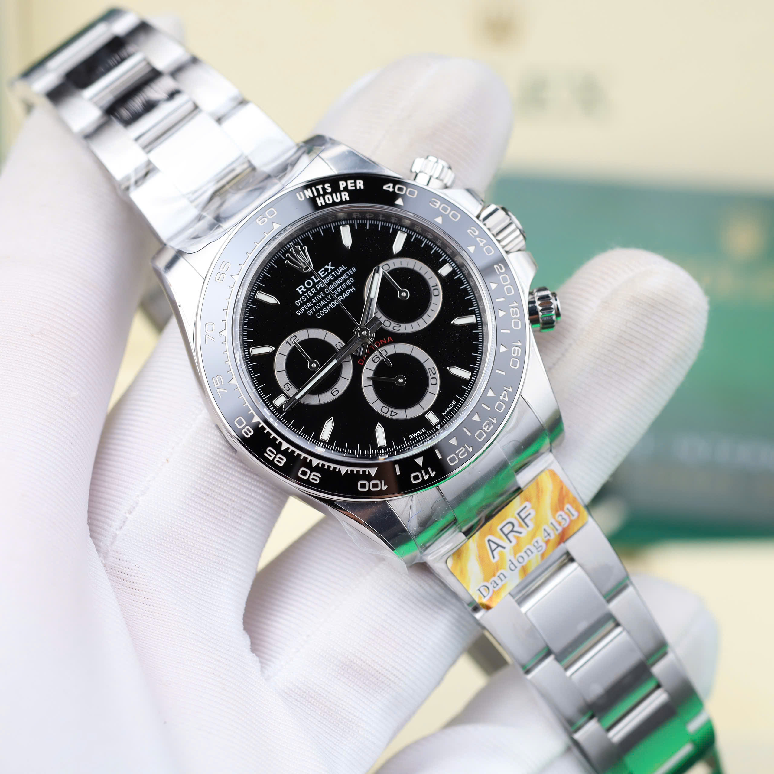 Rolex Daytona 116500LN '' Godzilla '' Imitation Watch Black Dial Automatic AR Factory 40mm (13)
