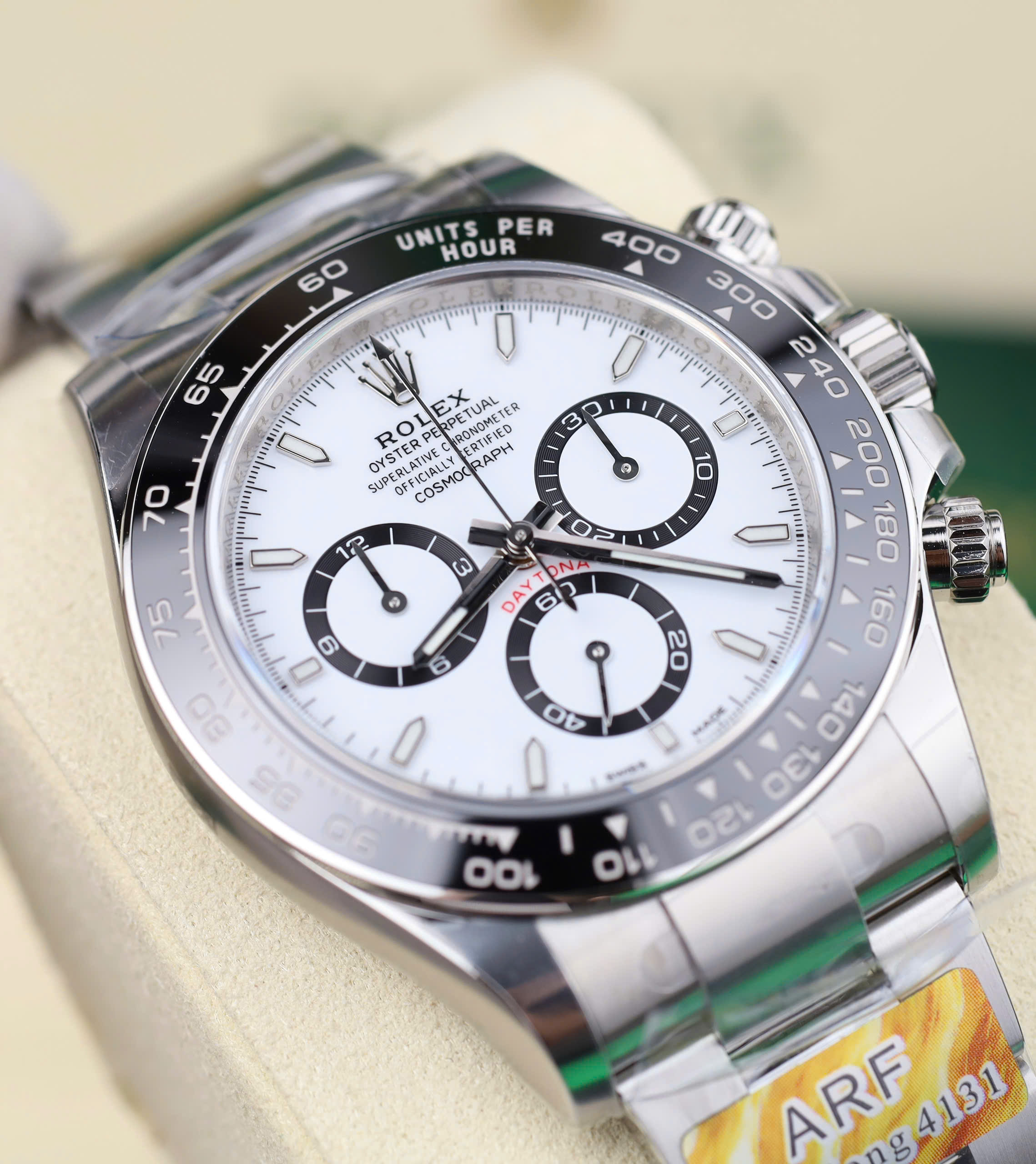 Rolex Daytona 126500LN '' Panda '' Replica Watch White Dial Automatic AR Factory 40mm (10)