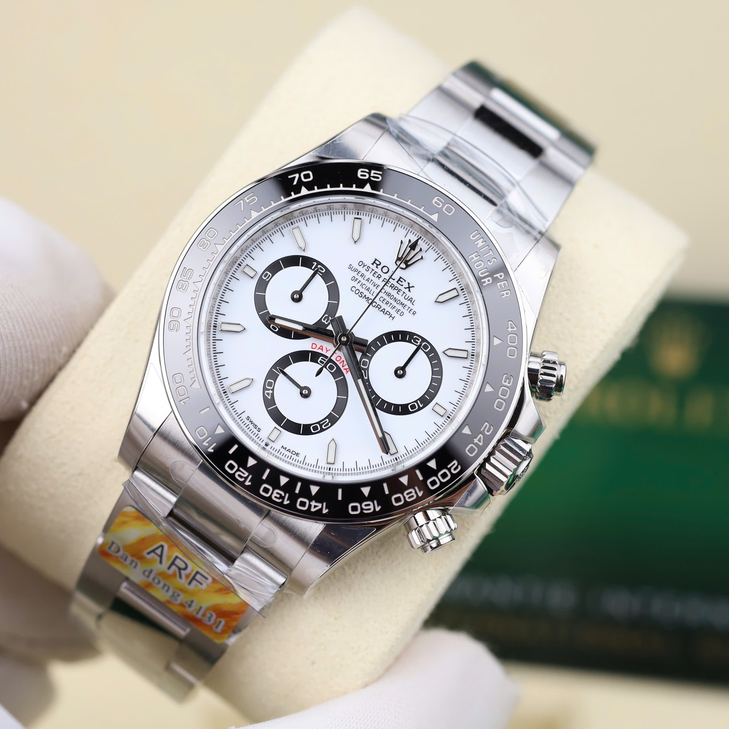 Rolex Daytona 126500LN '' Panda '' Replica Watch White Dial Automatic AR Factory 40mm (11)