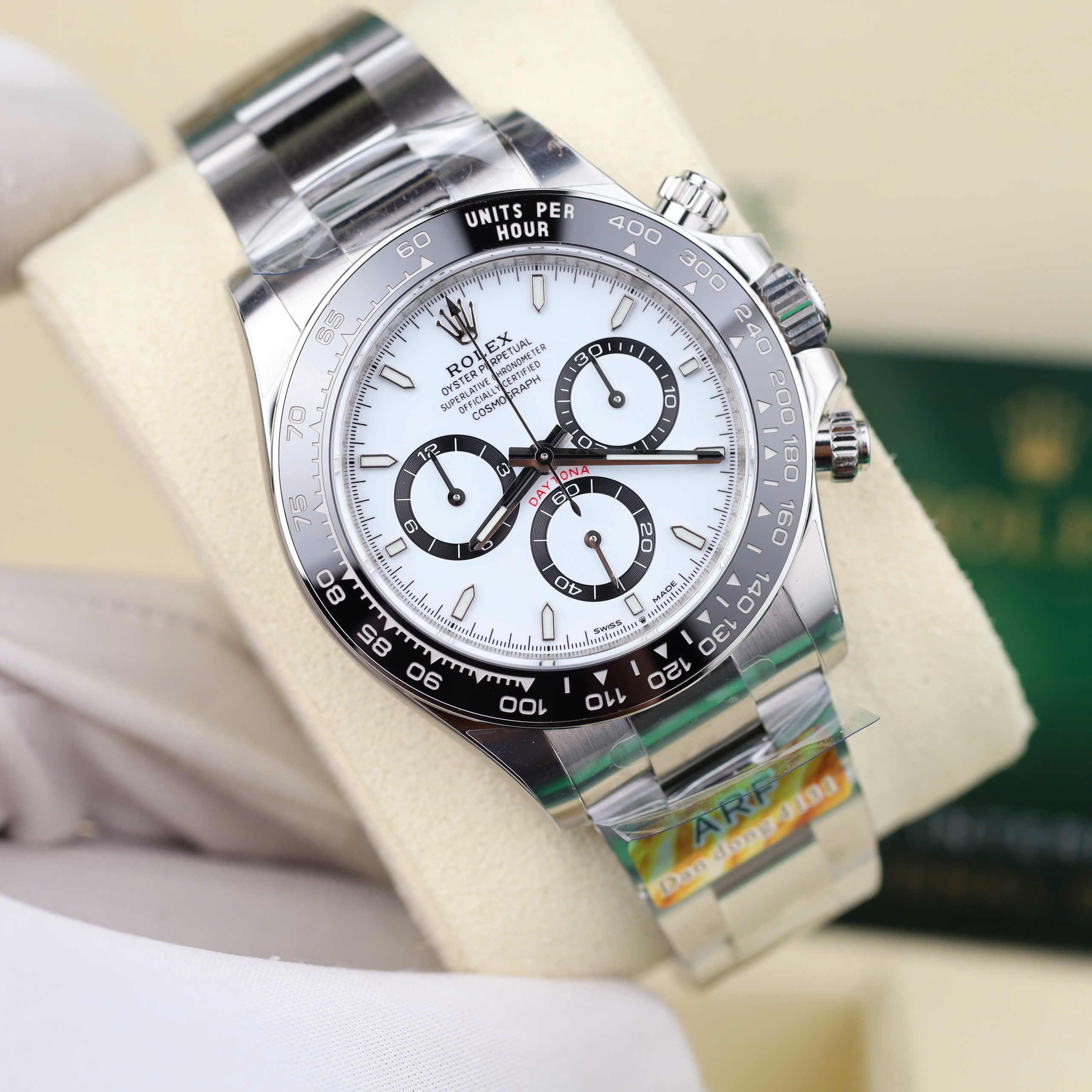 Rolex Daytona 126500LN '' Panda '' Replica Watch White Dial Automatic AR Factory 40mm (12)