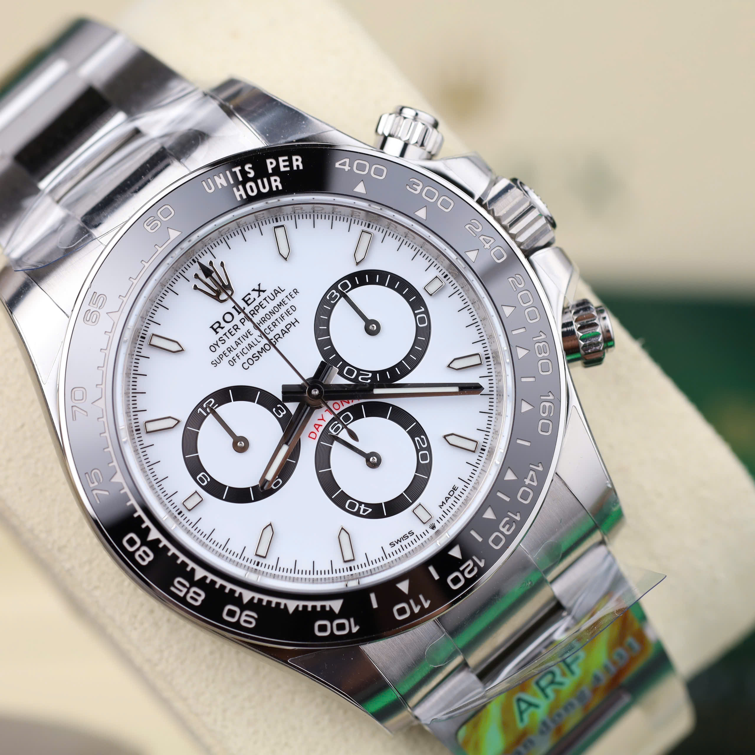 Rolex Daytona 126500LN '' Panda '' Replica Watch White Dial Automatic AR Factory 40mm (8)