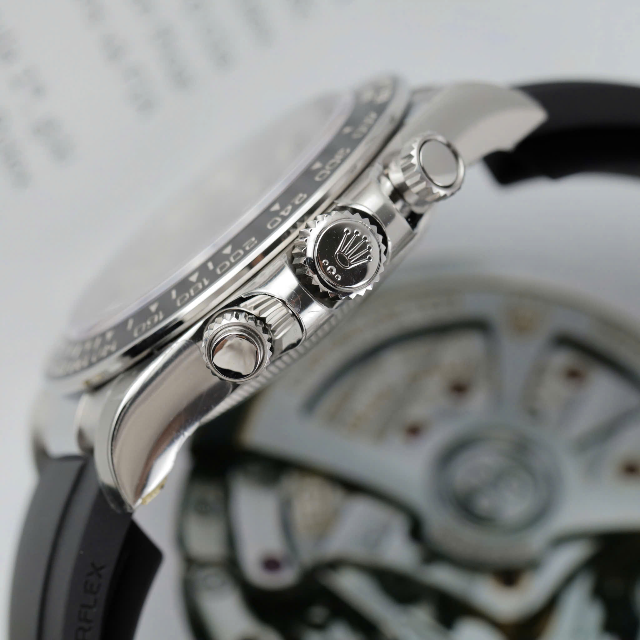 Rolex Daytona 126519LN Good Imitation Watch Grey Dial Oysterflex Band VS Factory 40mm (4)