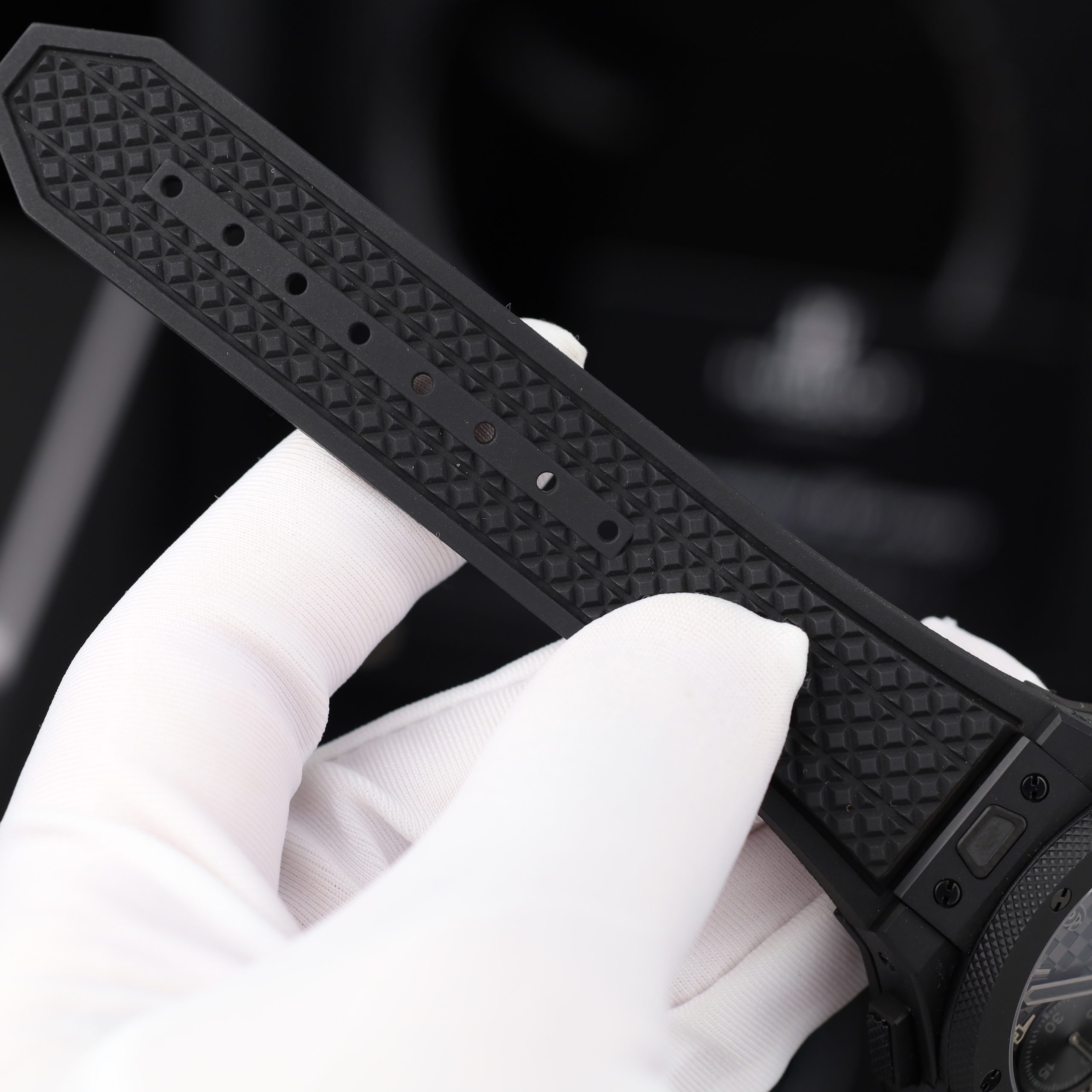 Hublot Big Bang 20th Anniversary Best Replica Watches Black Ceramic Case Rubber Strap BBA Factory 43mm (3)