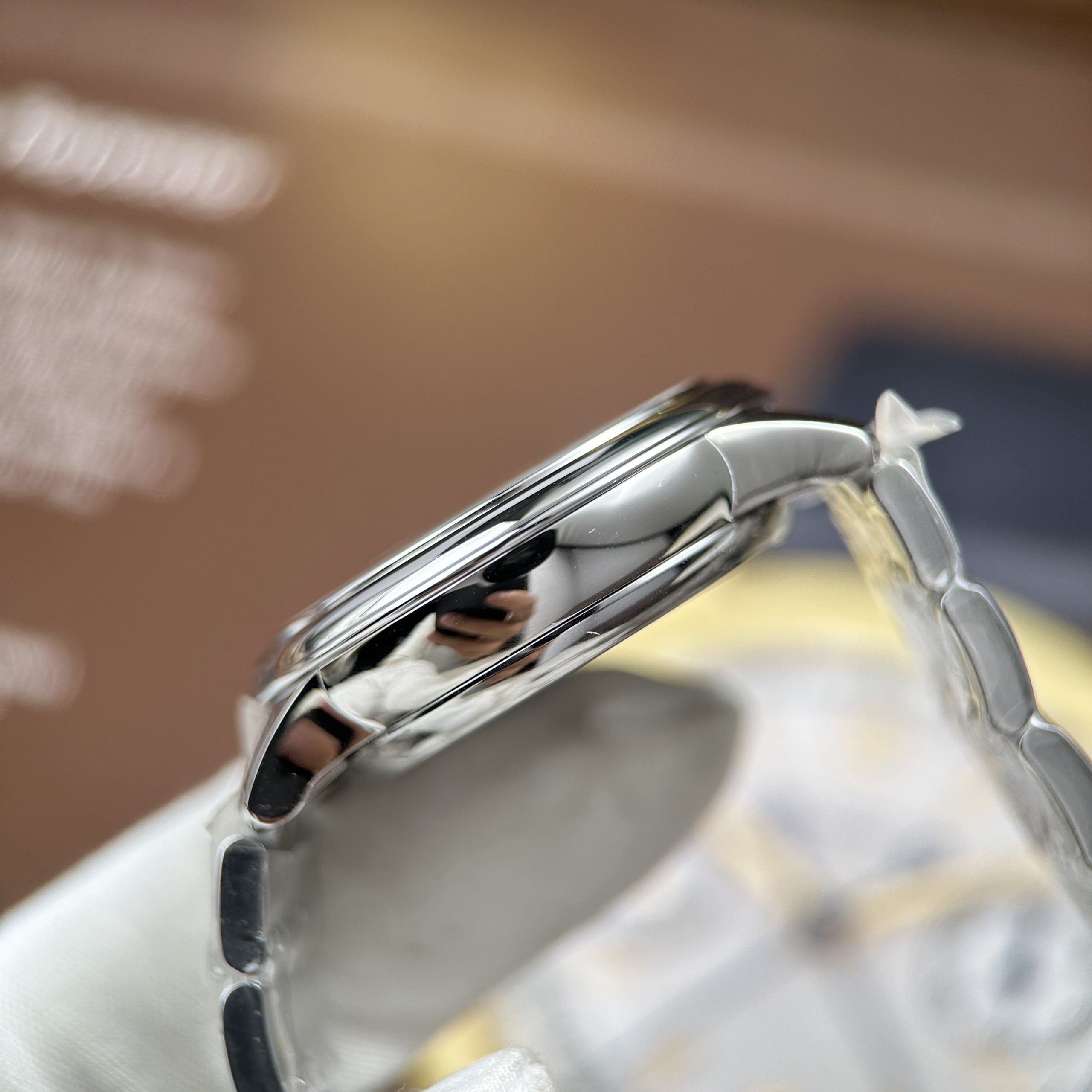 Omega De Ville Prestige Good Imitation Watches Blue Dial Automatic Stainless Steel 34mm (4)