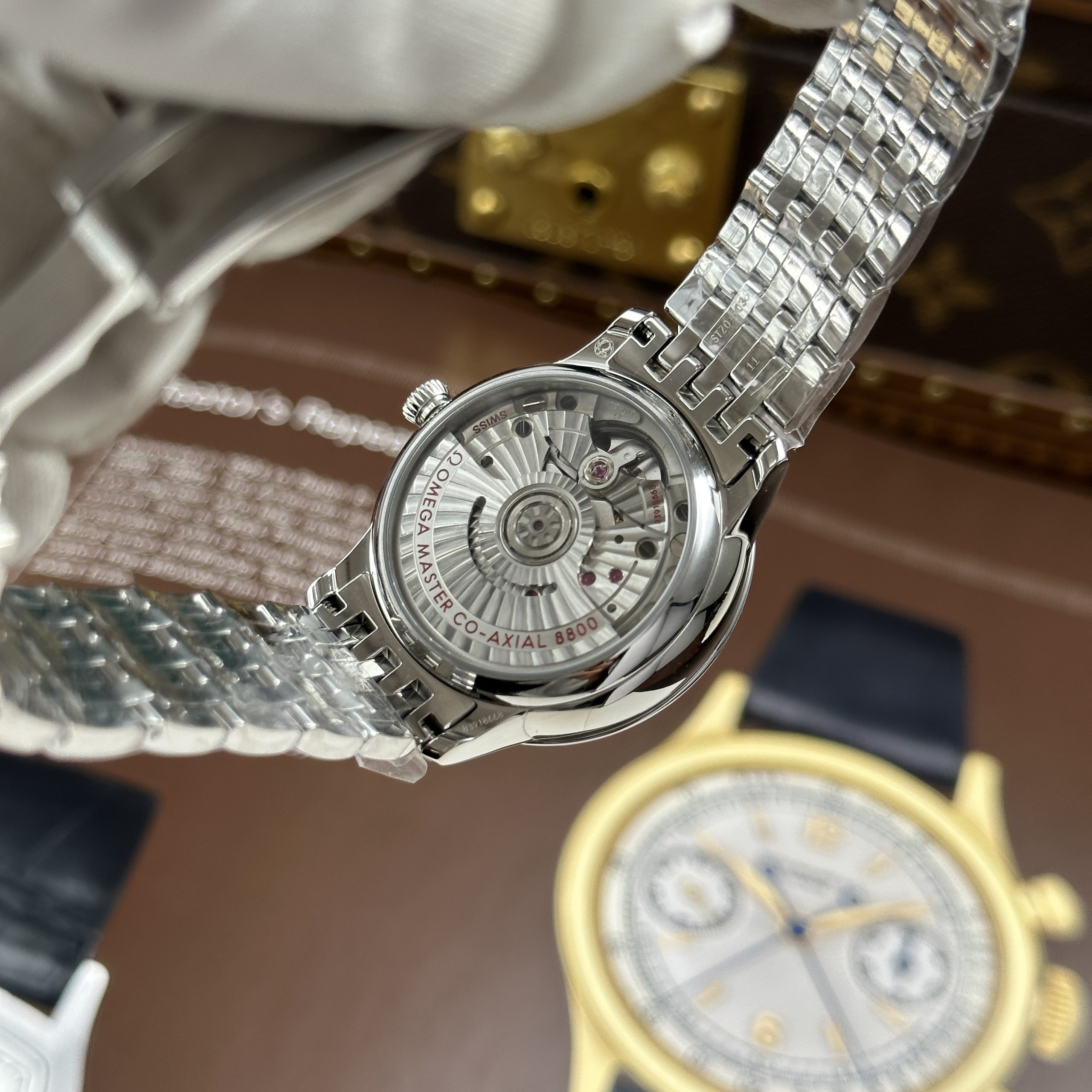 Omega De Ville Prestige Imitation Watch Mother Of Pearl Dial 34mm (1)