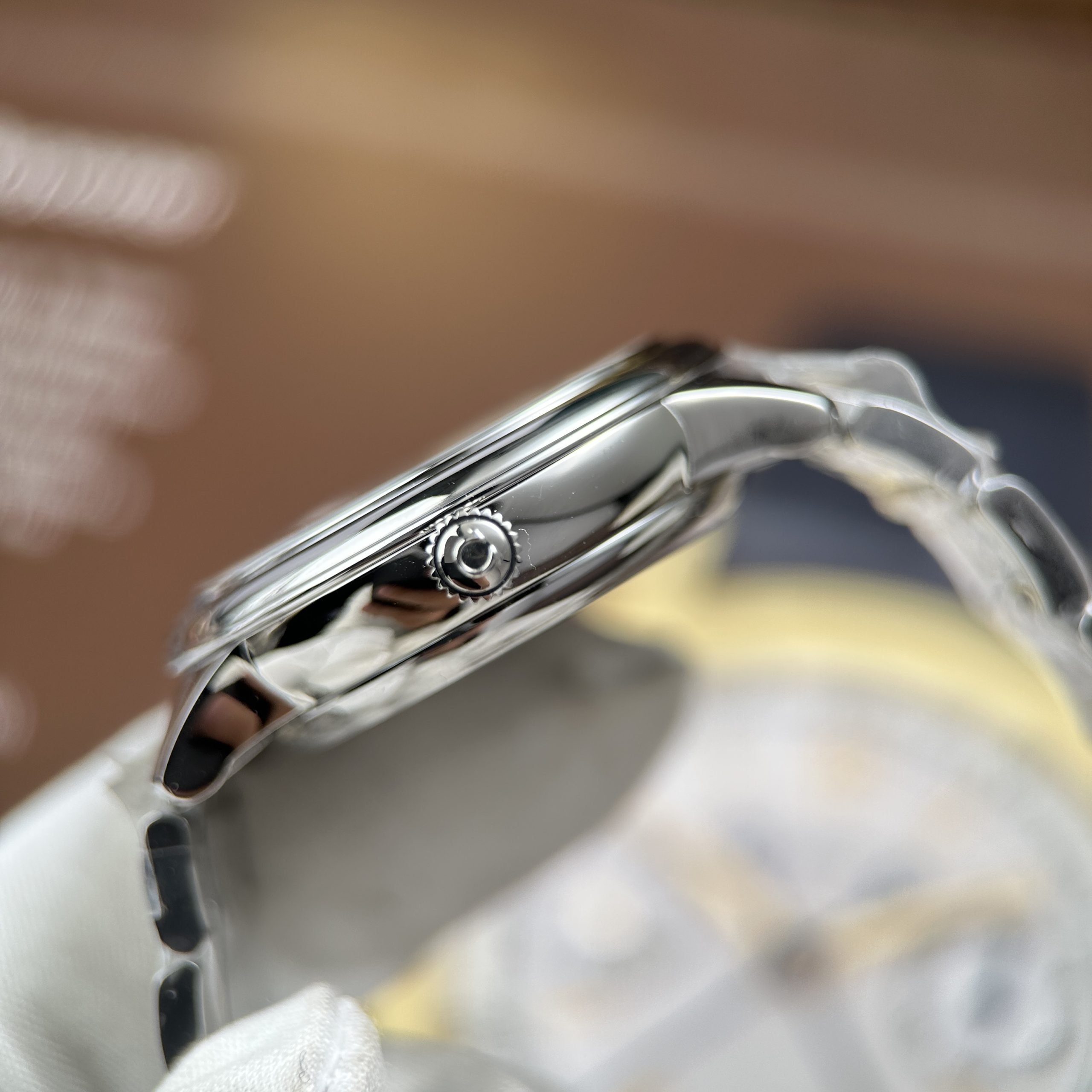 Omega De Ville Prestige Imitation Watch Mother Of Pearl Dial 34mm (5)