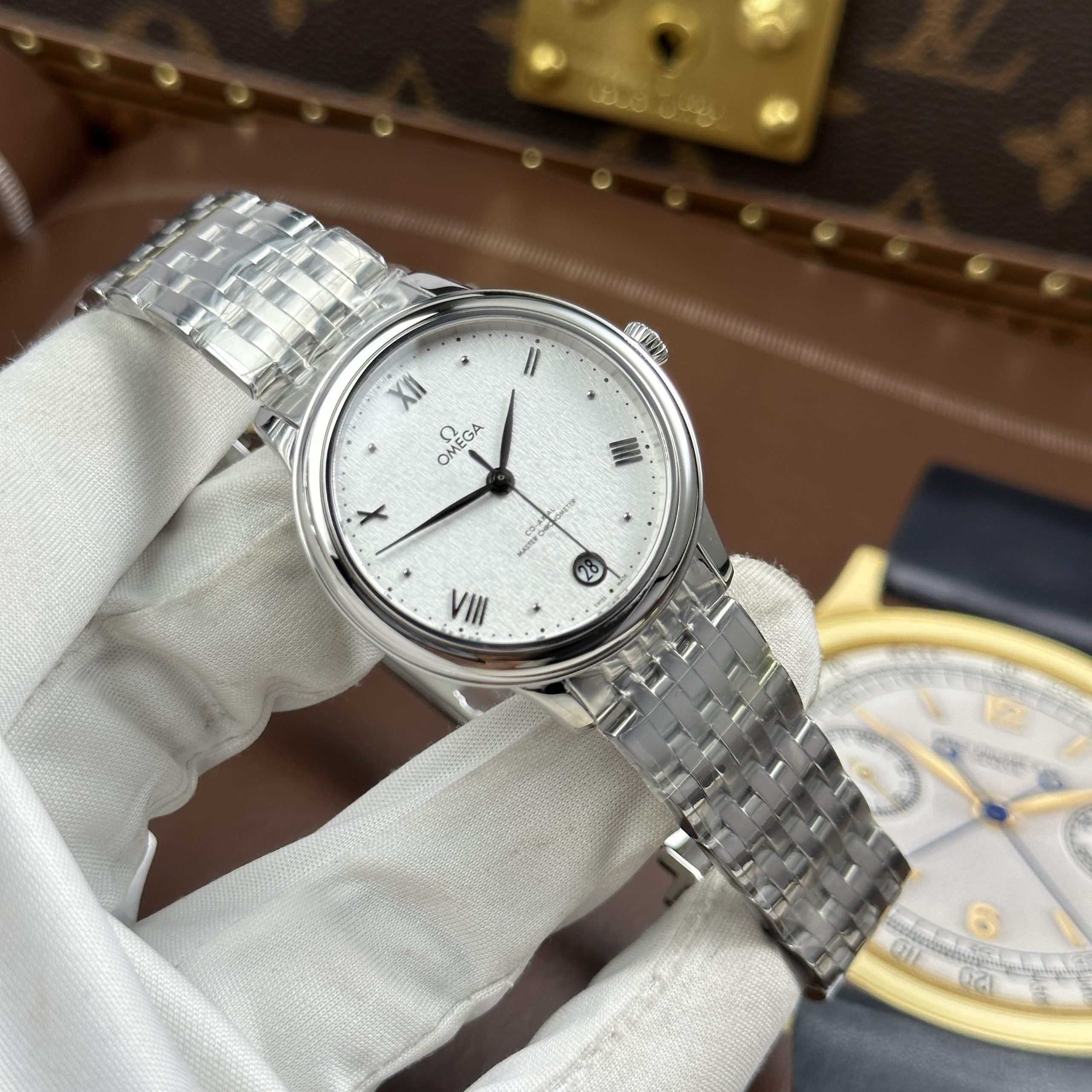 Omega De Ville Prestige Replica Watch White Dial Stainless Steel Automatic 34mm (12)