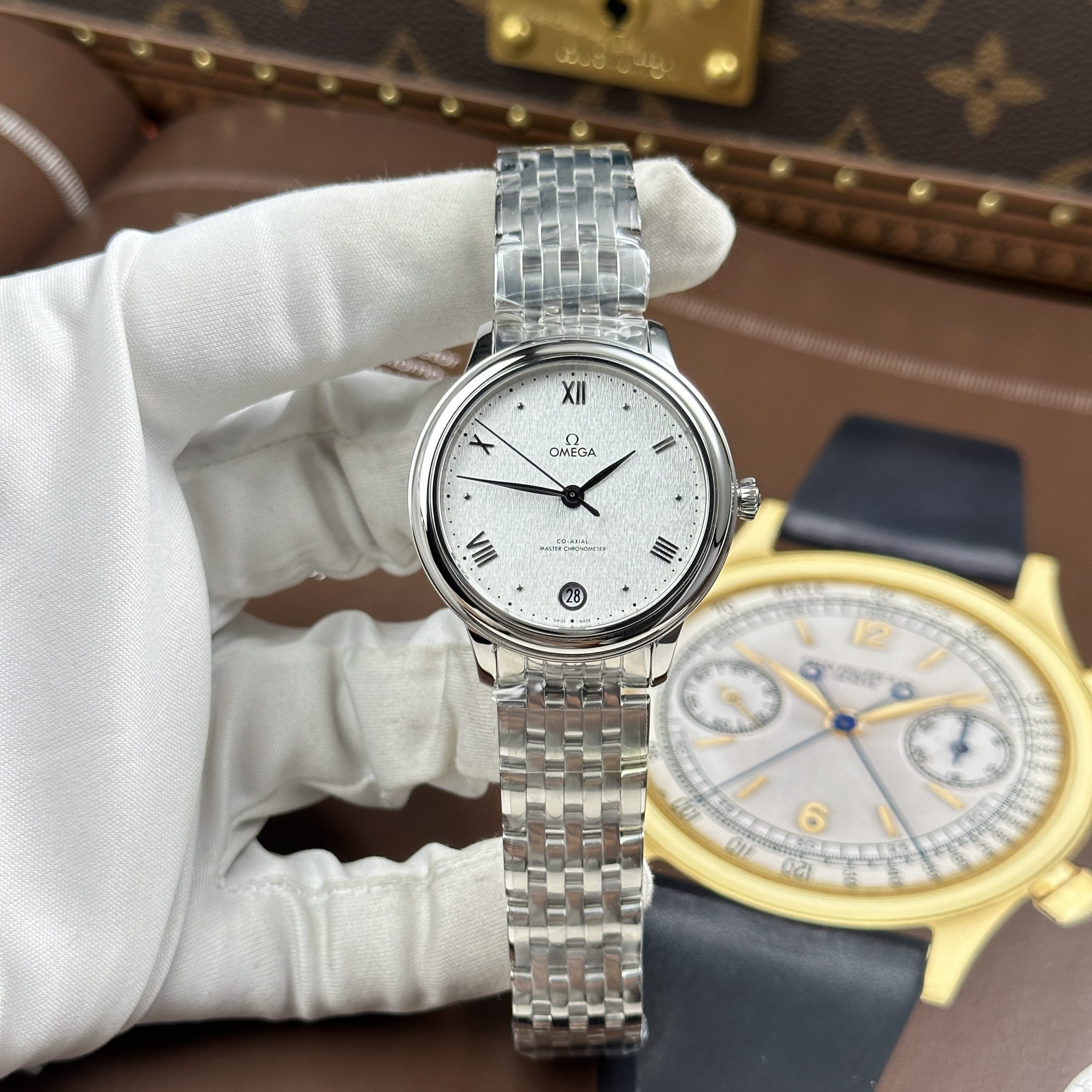 Omega De Ville Prestige Replica Watch White Dial Stainless Steel Automatic 34mm (13)