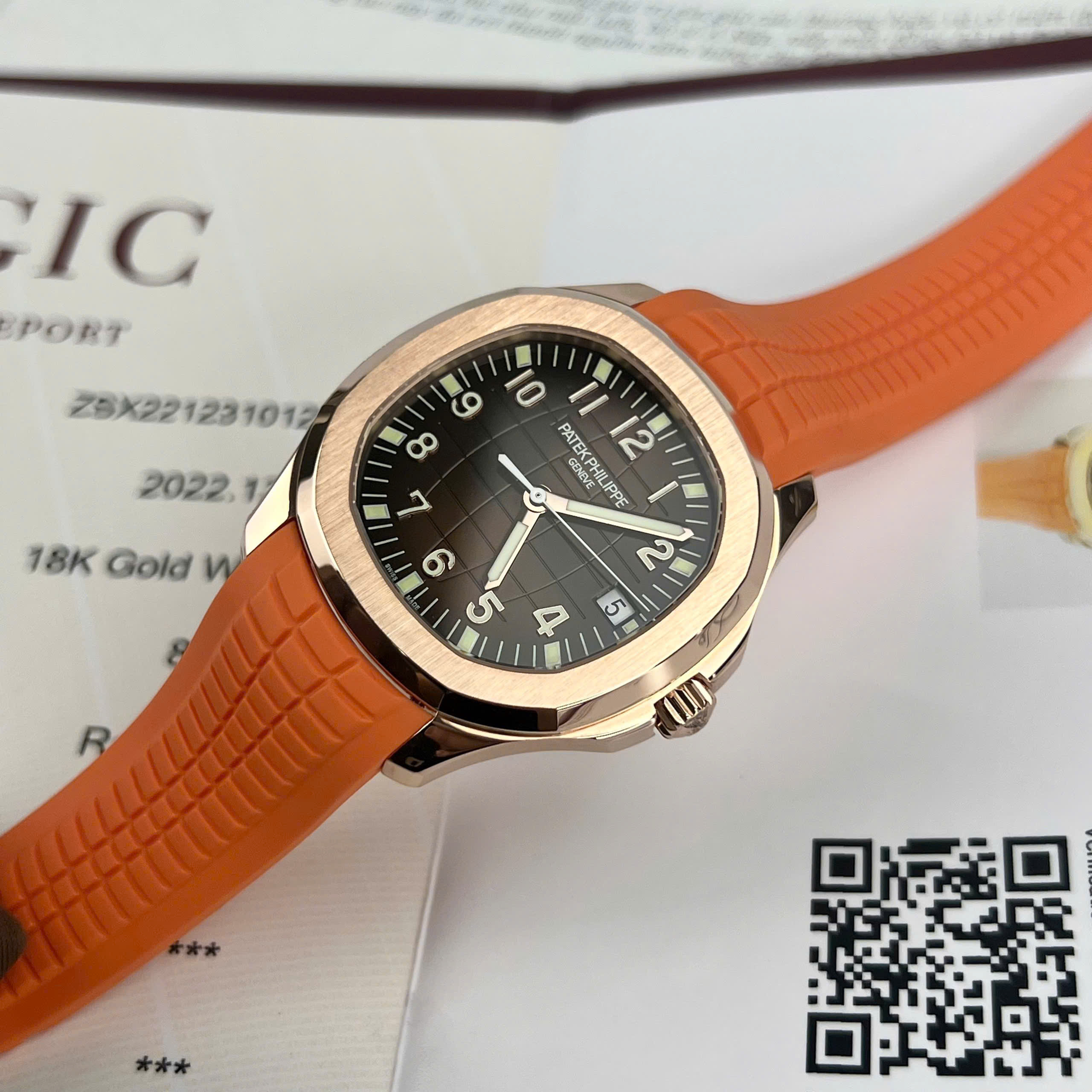 Patek Philippe Aquanaut 5167R Best Quality Replica Watches 18K Gold Wrapped Brown Chocolate Dial 3K Factory 40mm (9)