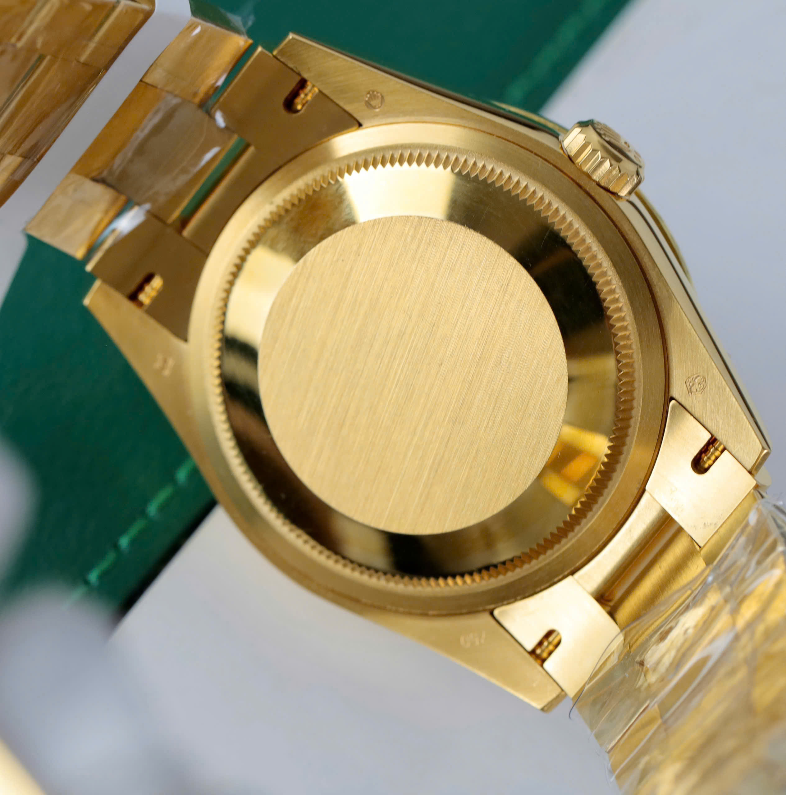 Rolex Day-Date Knock Off Watches 18K Gold Wrapped + Diamond Moissanite Rainbow Dial 36mm (2)