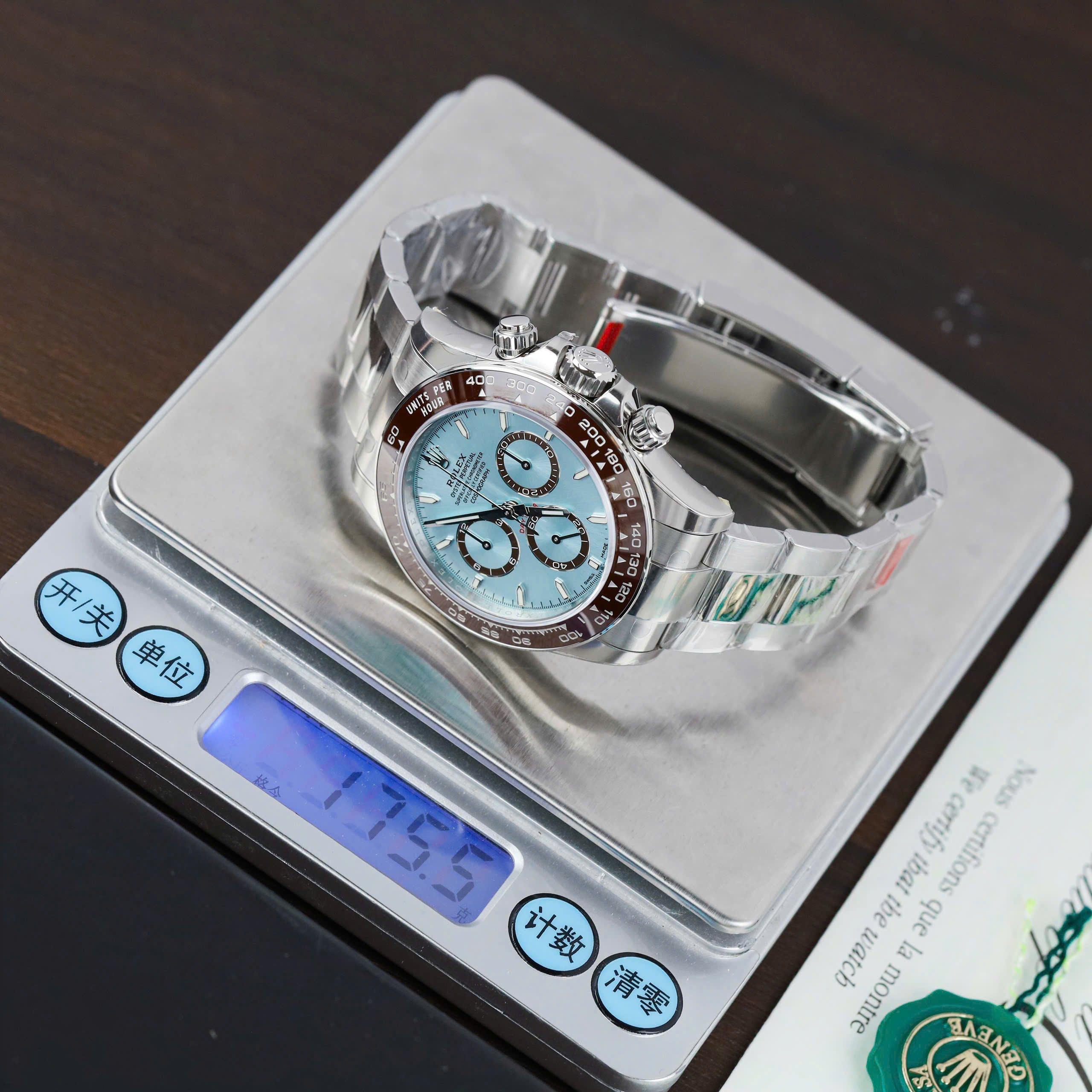 Rolex Daytona 116506 Best Replica Quality Watch Ice Blue Dial Automatic VS Factory 40mm (8)