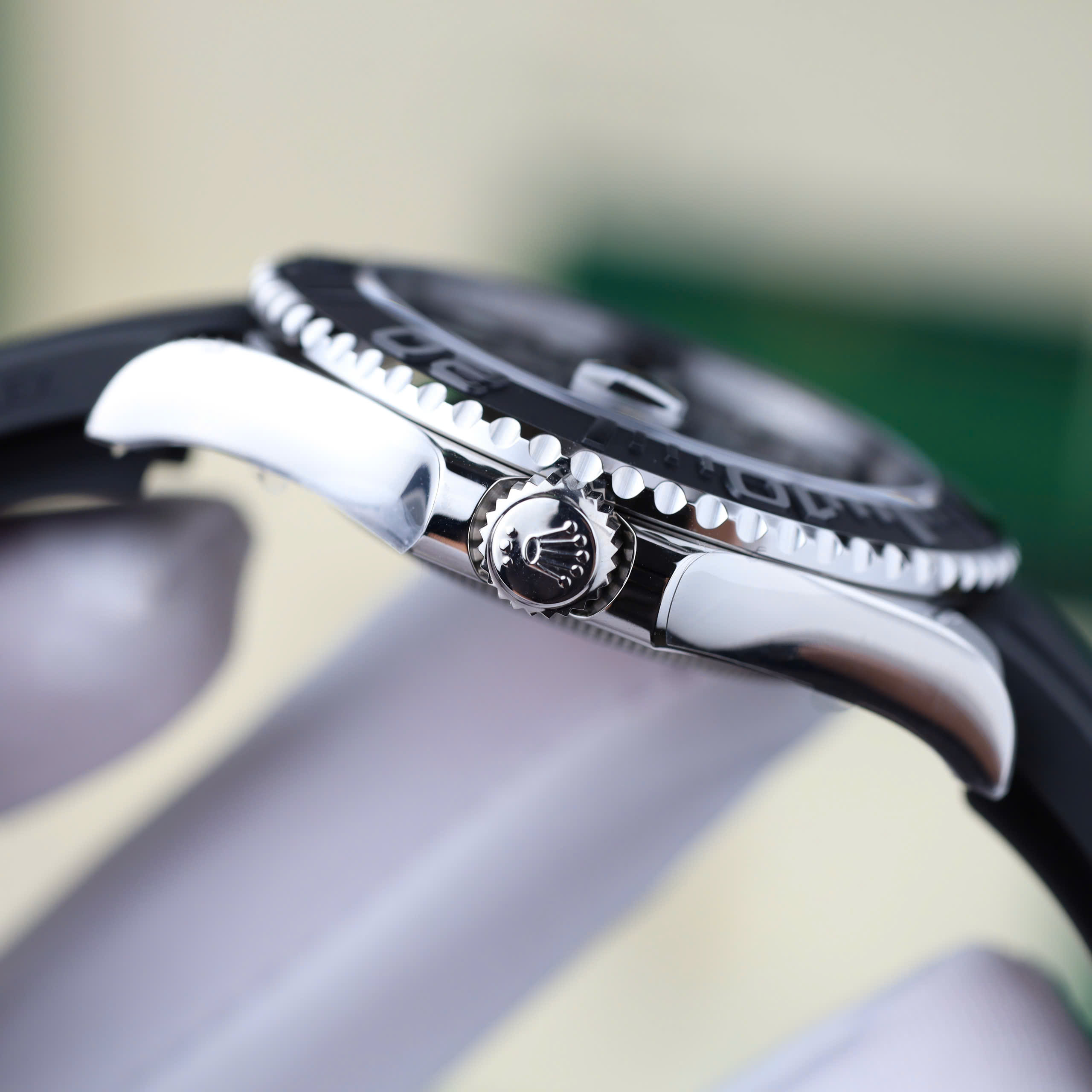 Rolex Yacht-Master 126655 Imitaiton Watch Stainless Steel 904L Black Dial Rubber Strap Clean Factory 42mm (6)